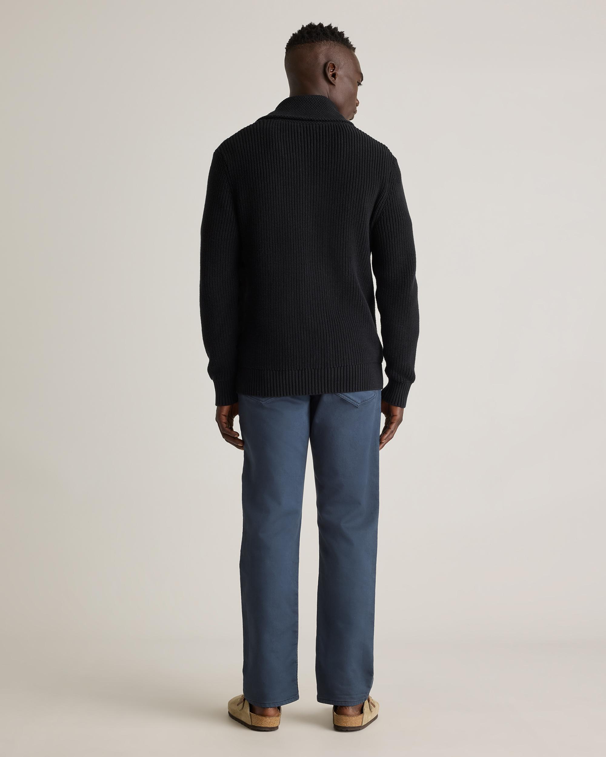 Quince | Men's Shawl-Collar Cardigan Sweater Organic Cotton Product Image