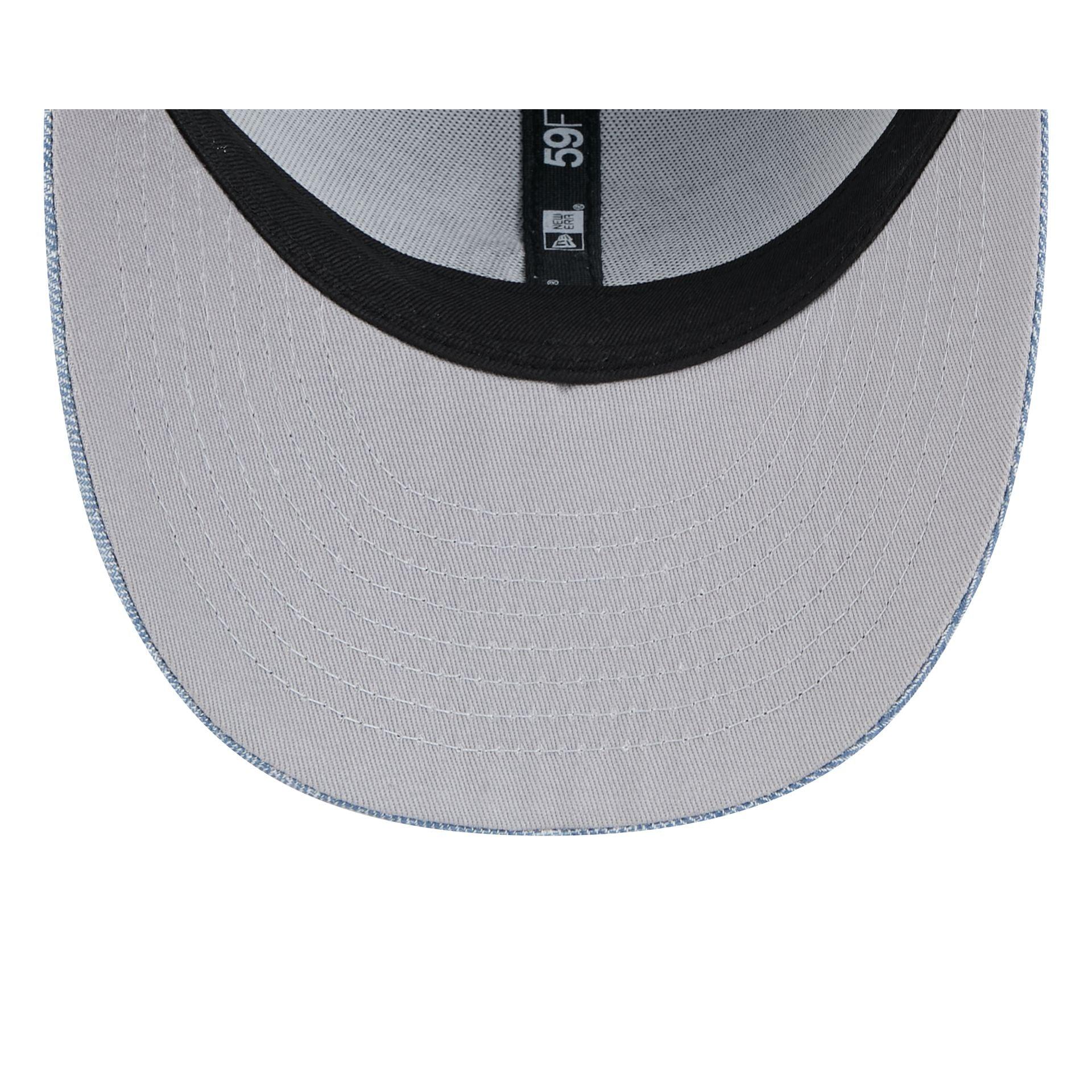 Colorado Rockies Hand Stitched Chambray Low Profile 59FIFTY Fitted Hat Male Product Image