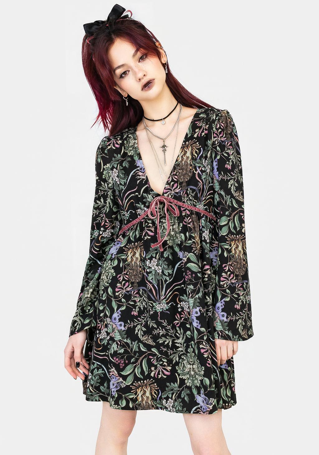 Beltane Flute Sleeve Mini Dress Product Image