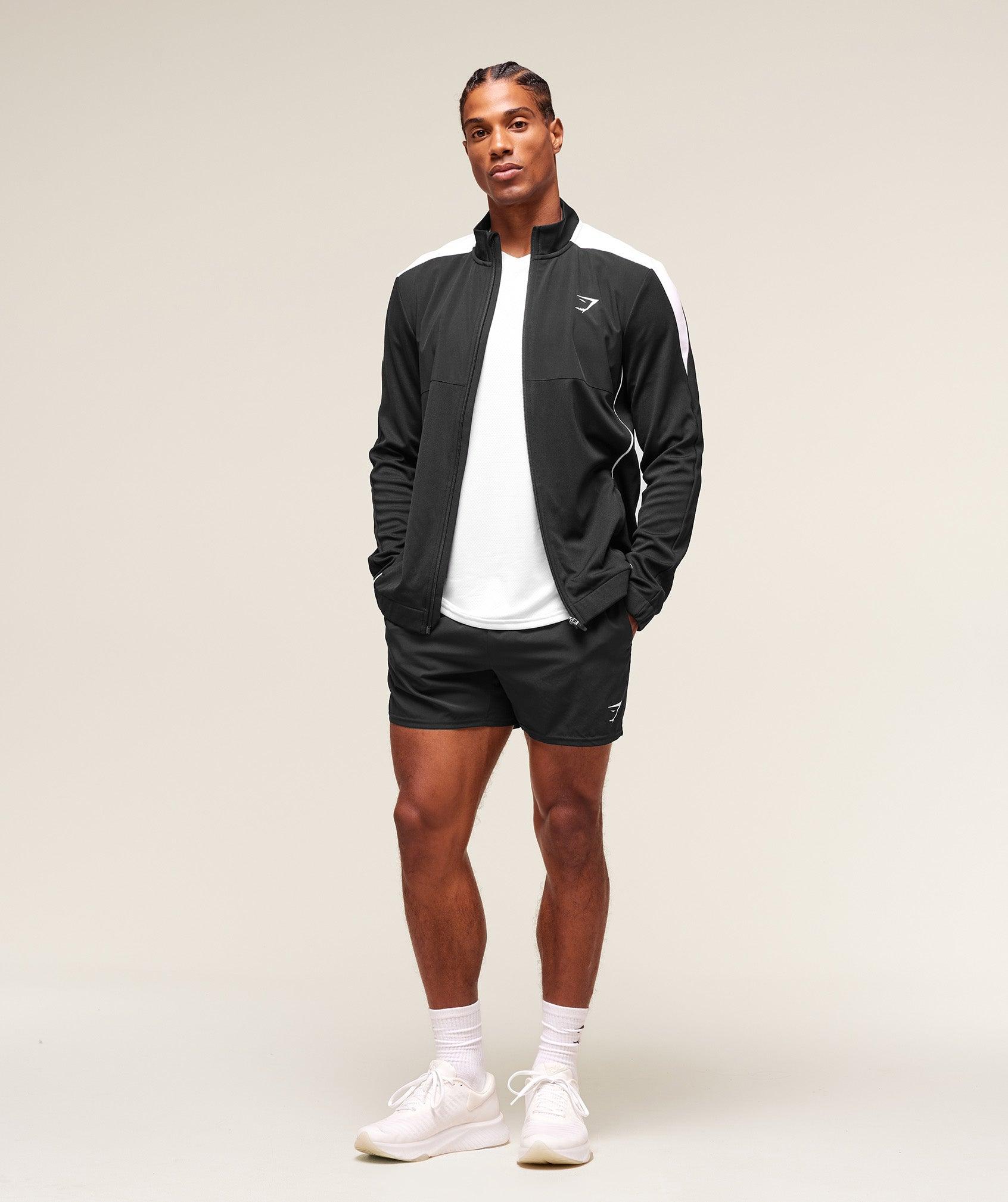 Gymshark Arrival Block Track Jacket - Black Male Product Image