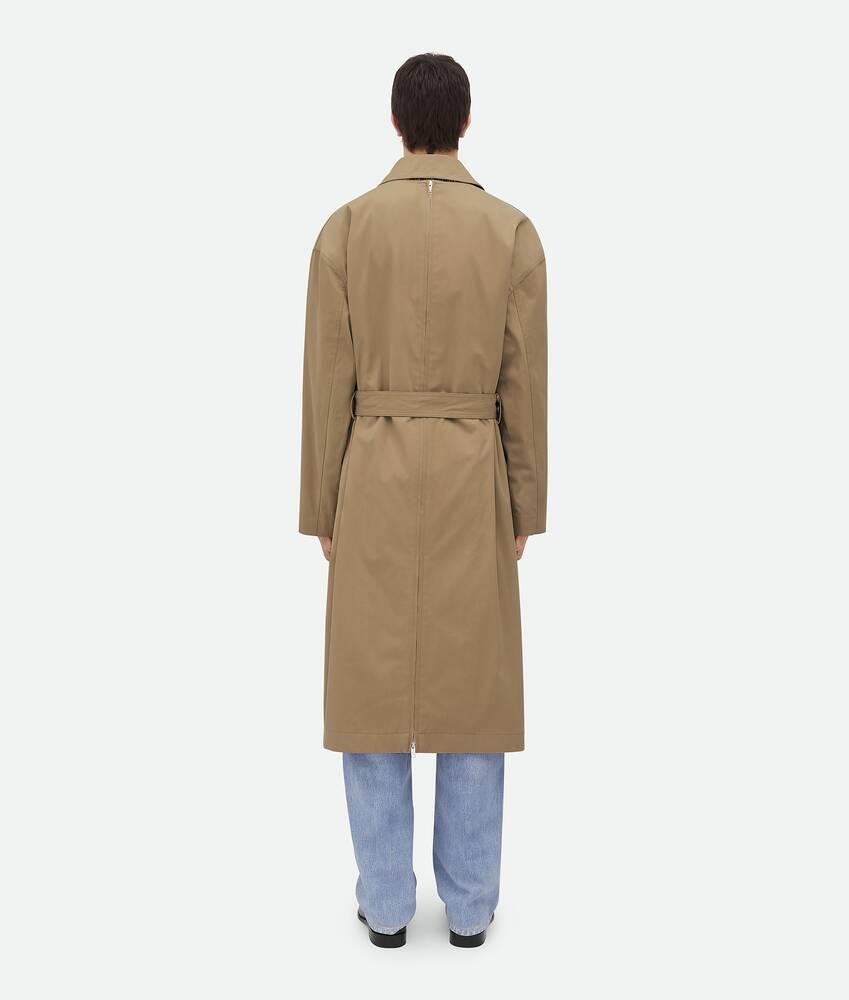 Men's Light Cotton Twill Trench Coat in Desert taupe Product Image