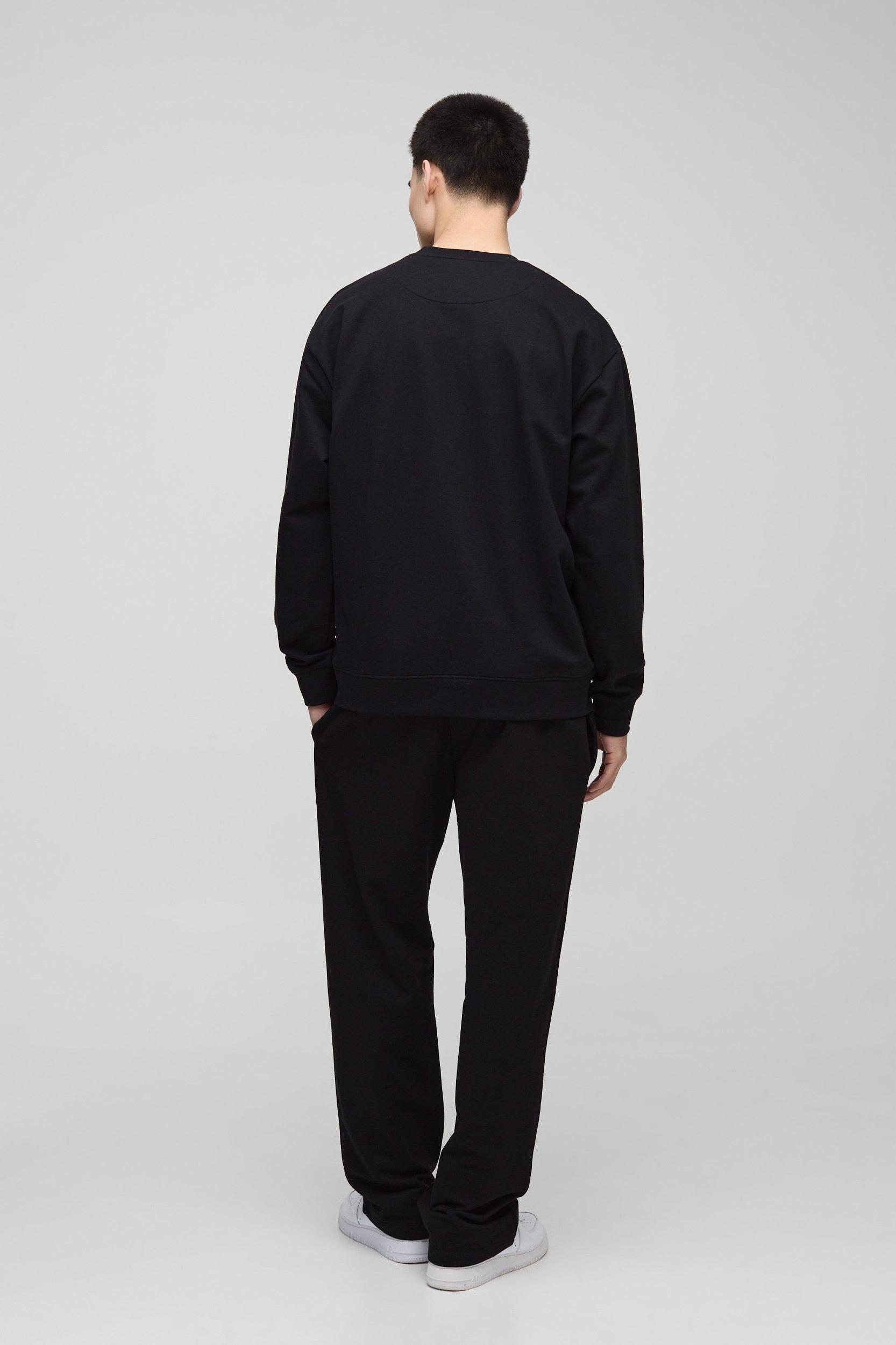 260GSM Loopback Basic Straight Leg Sweatpants | boohooMAN USA Product Image