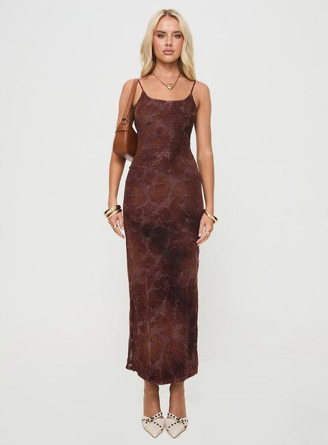 Knox Maxi Dress Chocolate Product Image