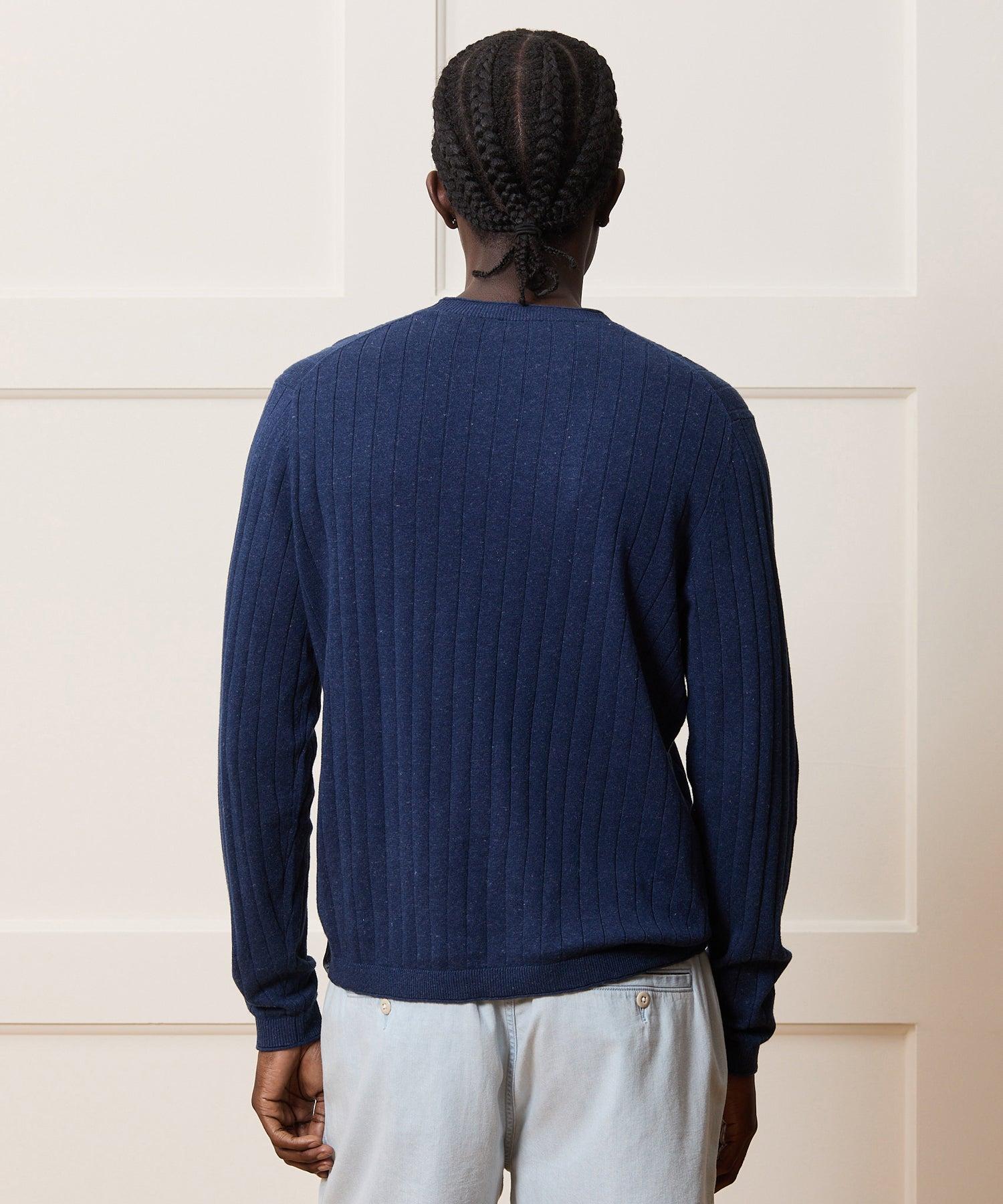 Lightweight Linen-Cotton Crewneck Sweater Product Image