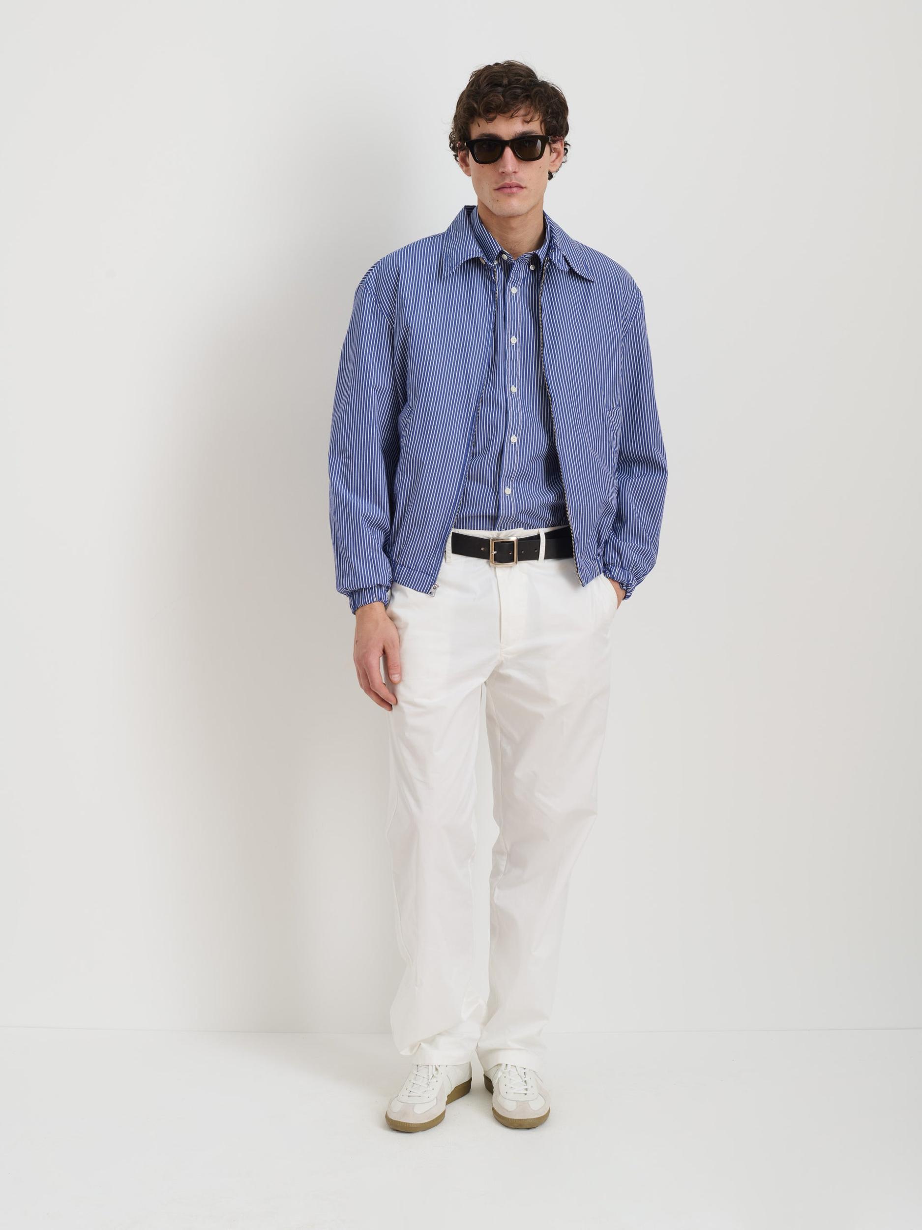 Lightweight Zip Jacket In Cotton Product Image