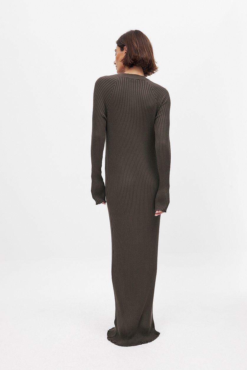 Knitted Ribbed Maxi Dress Product Image