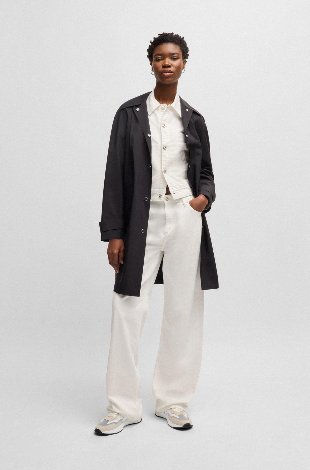 Running-inspired trainers with suede and mesh Product Image