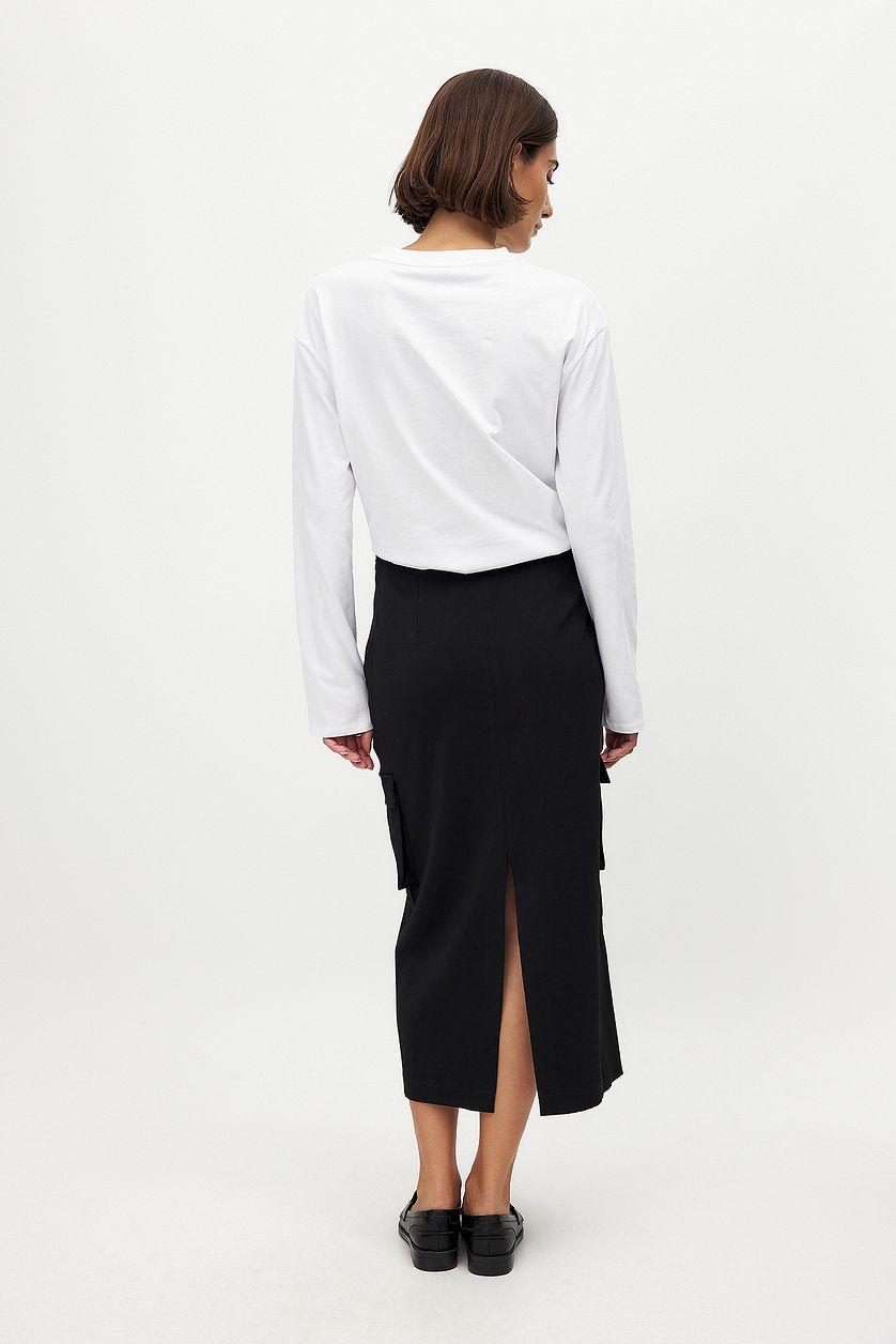 Cargo Pocket Midi Skirt Product Image