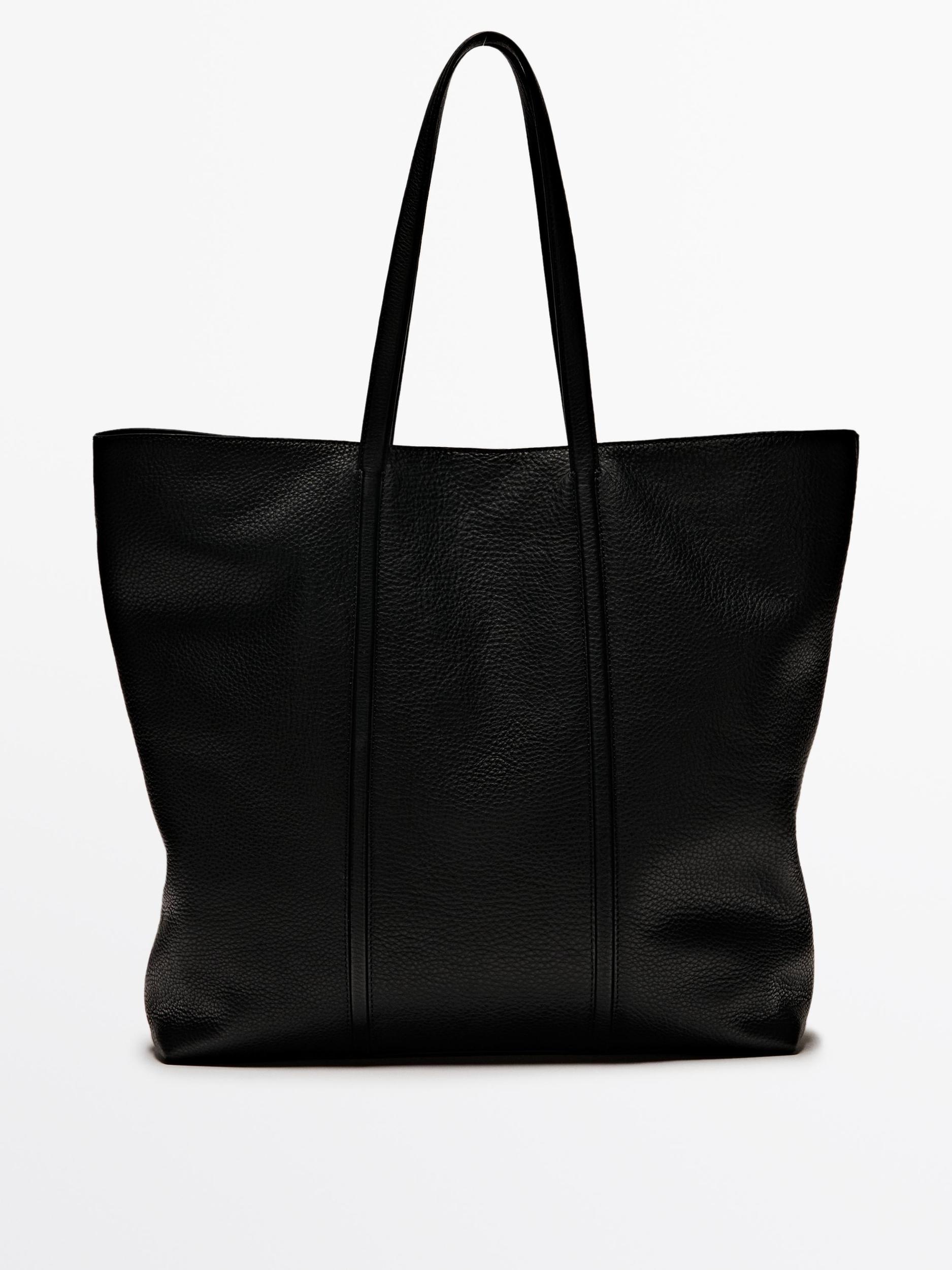 Nappa leather tote bag Product Image