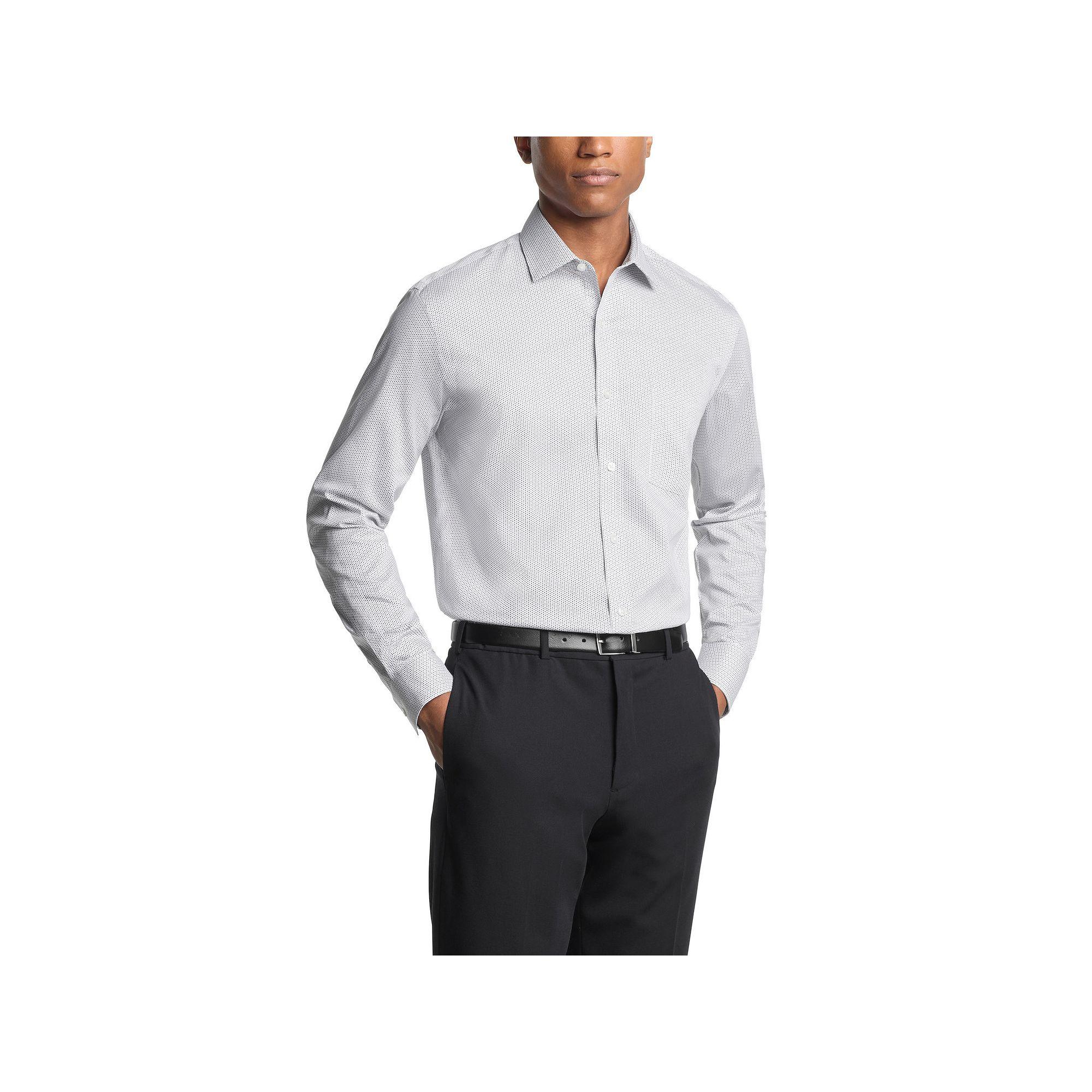 Men's Van Heusen Regular-Fit Ultra Wrinkle Free Dress Shirt, Size: Medium-32/33, Blue Team Product Image