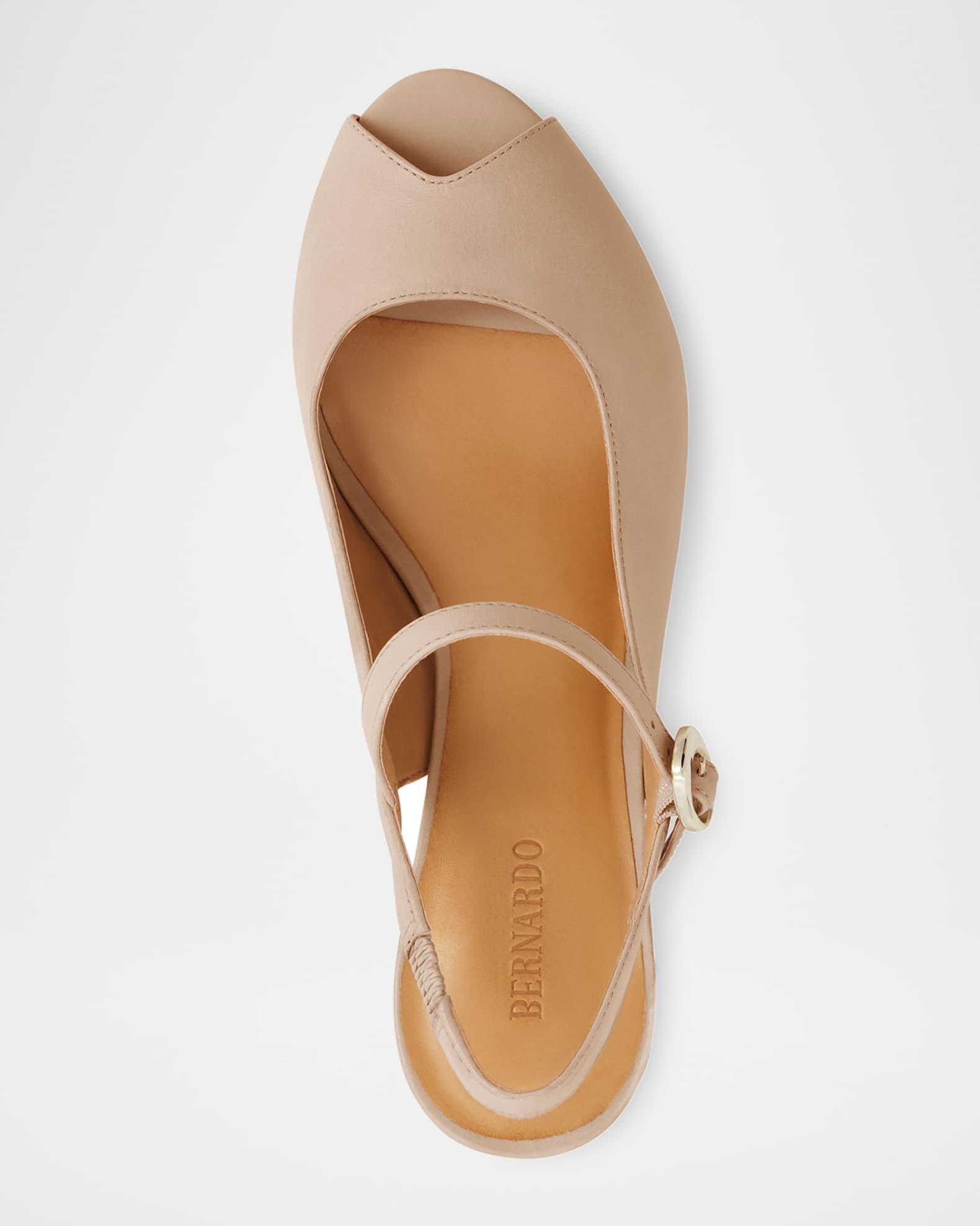 Bailen Leather Mary Jane Slingback Pumps Product Image