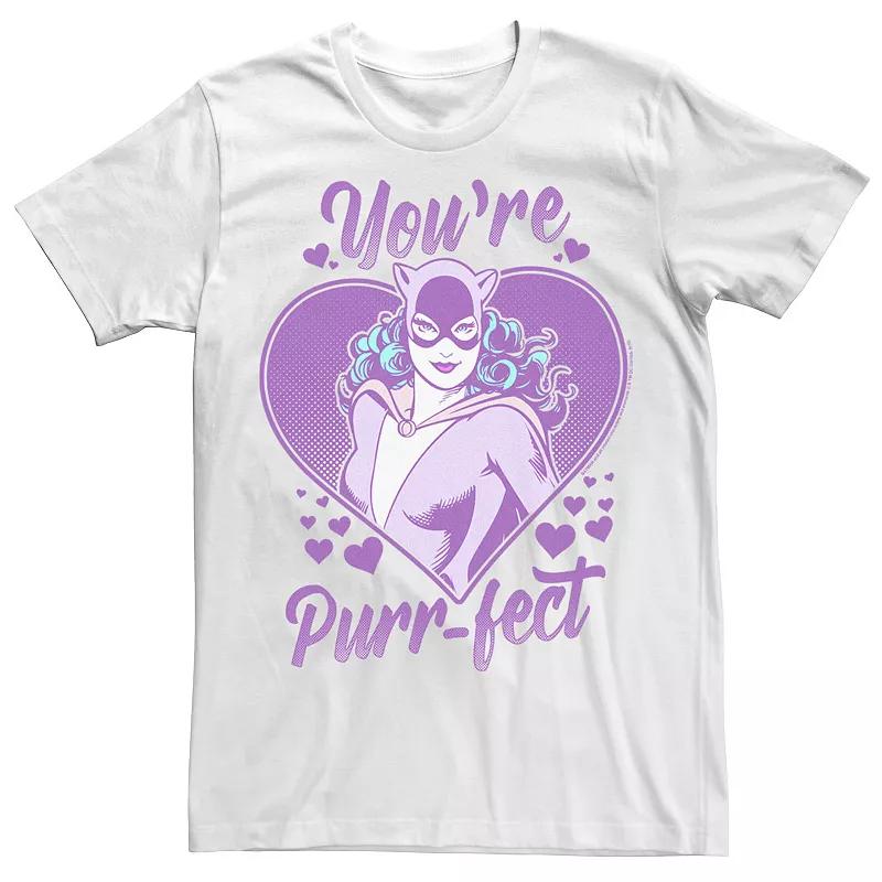 Men's DC Comics Valentine's Day Catwoman You're Purr-fect Tee,  Product Image