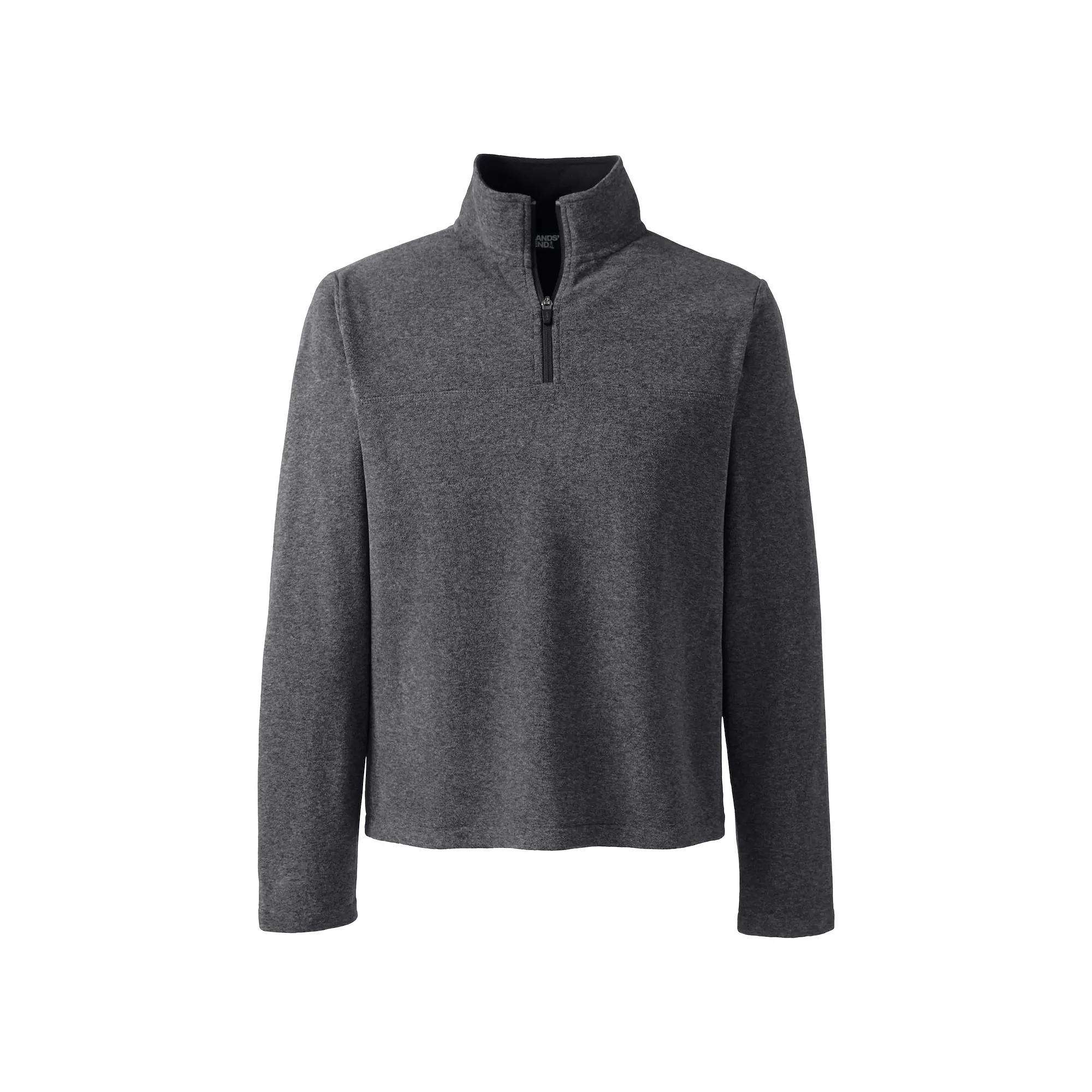 Big & Tall Lands' End Fleece Quarter-Zip Pullover, Men's,  Product Image