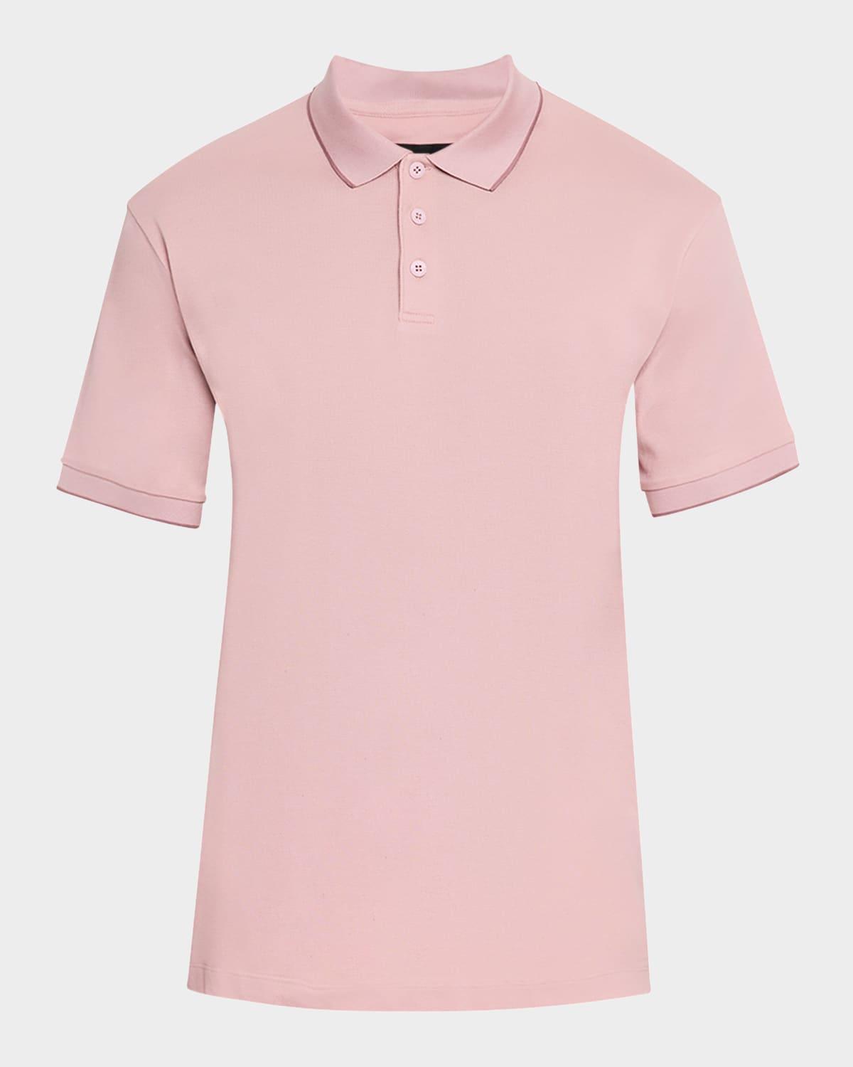 Mens Tipped Pique Polo Shirt Product Image