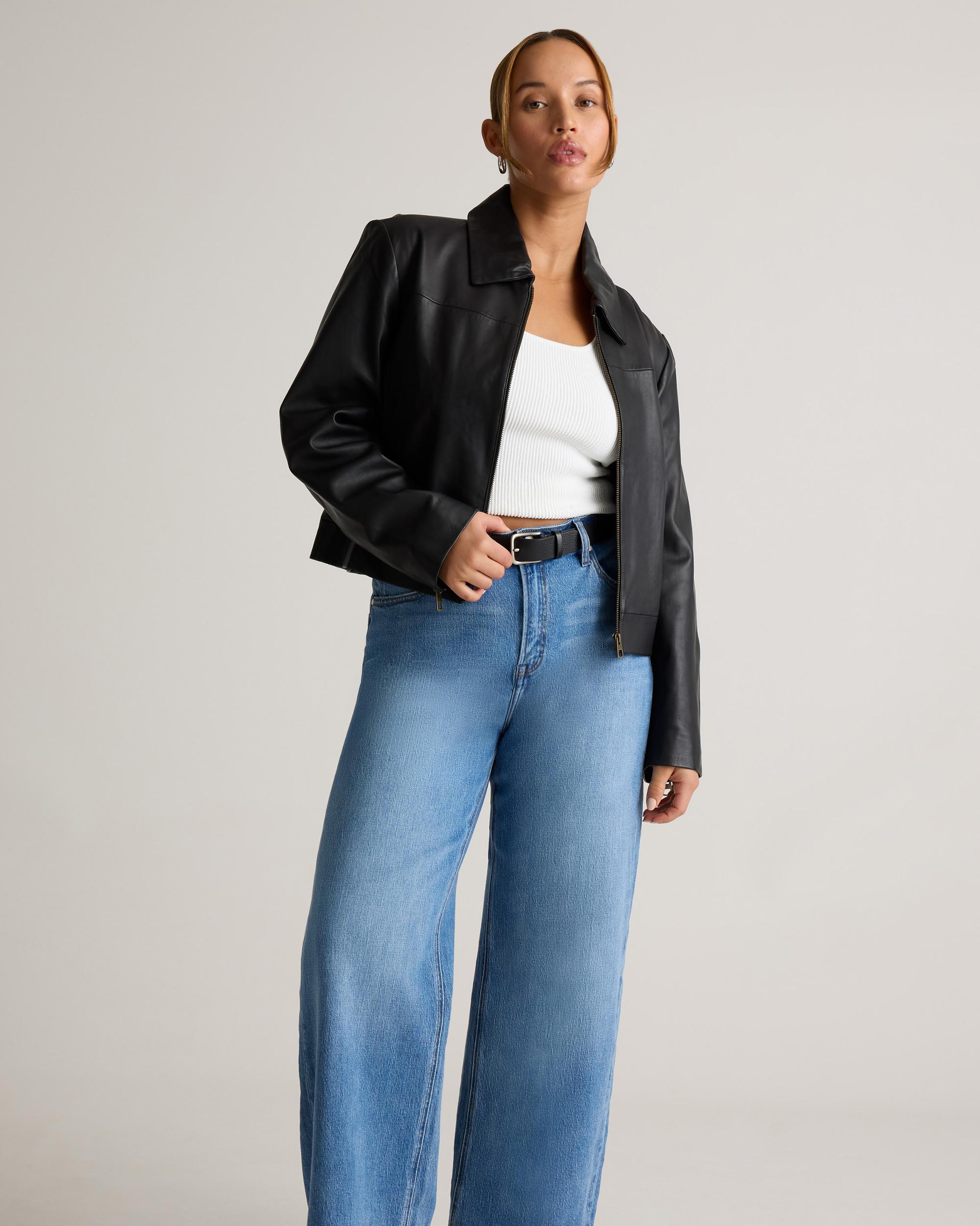 Quince | Women's Bella Stretch Relaxed Straight Jeans Organic Cotton Product Image