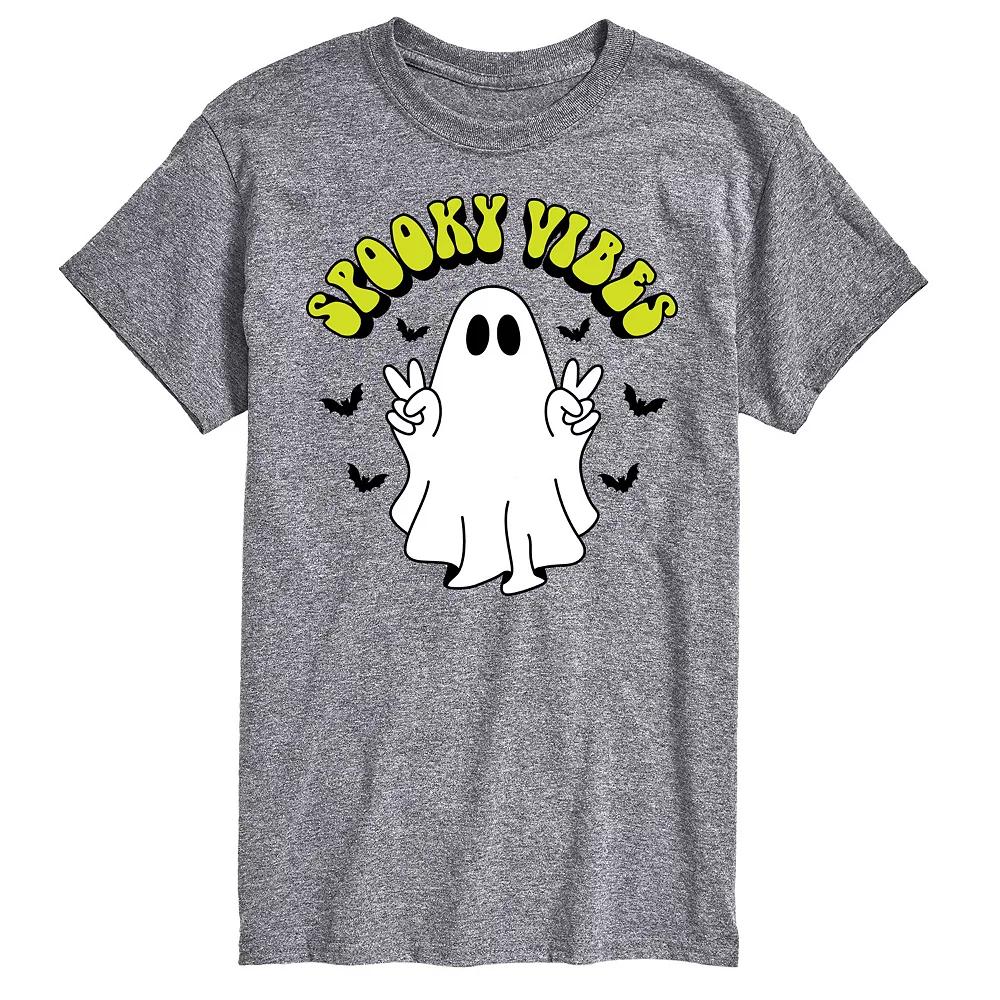 Big & Tall Spooky Vibes Ghost Graphic Tee, Men's,  Product Image