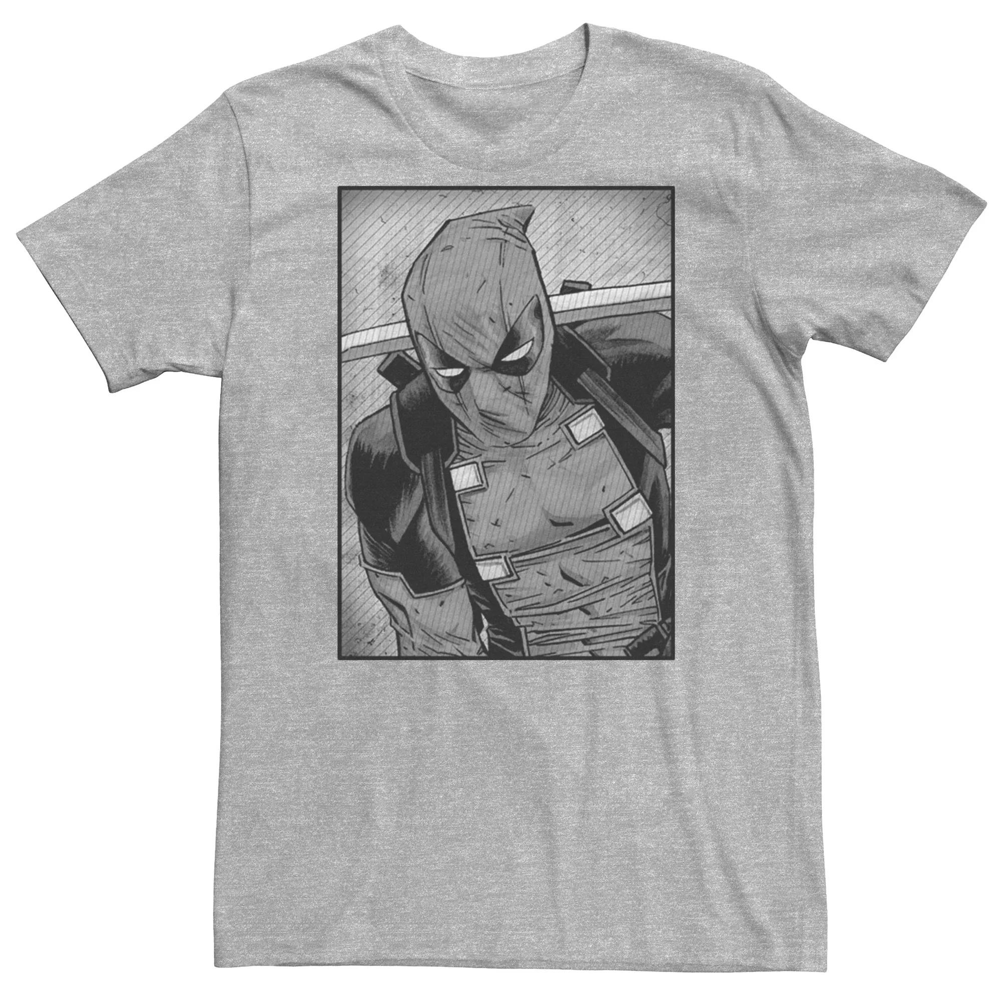 Men's Marvel Comics Deadpool Black And White Tee,  Product Image