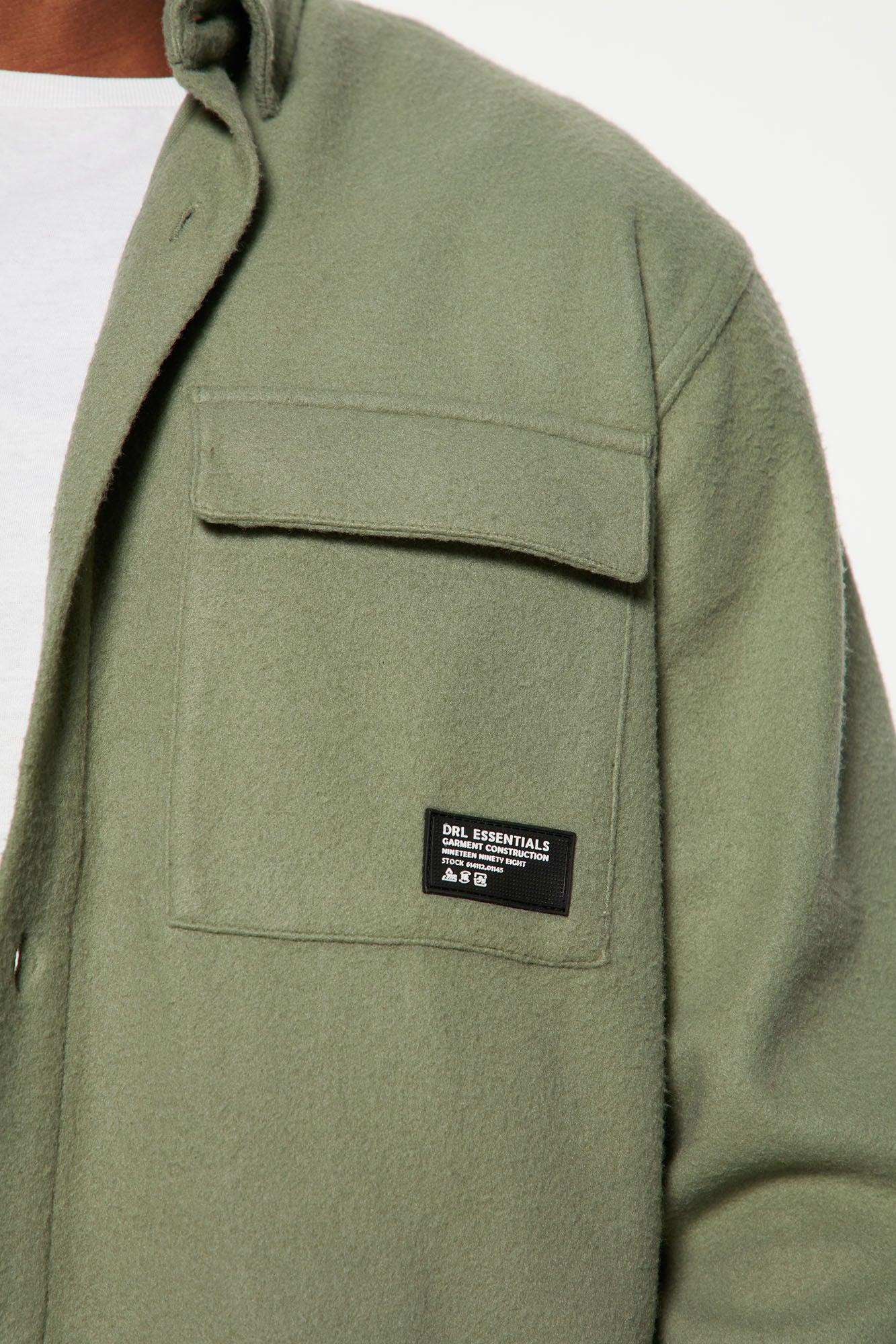 Your Go To Fleece Shacket - Olive Product Image
