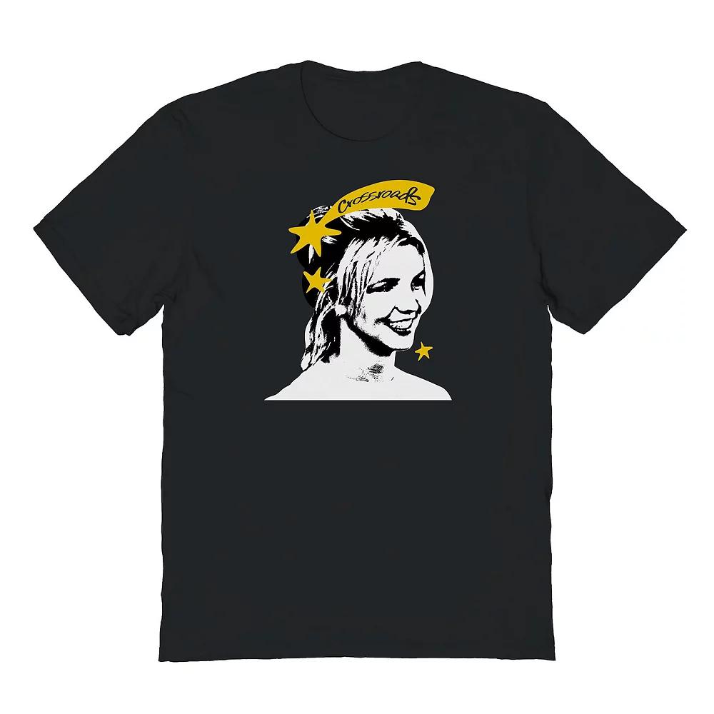 Men's Britney Spears Crossroads Star Graphic Tee, Size: XXL, Black Product Image
