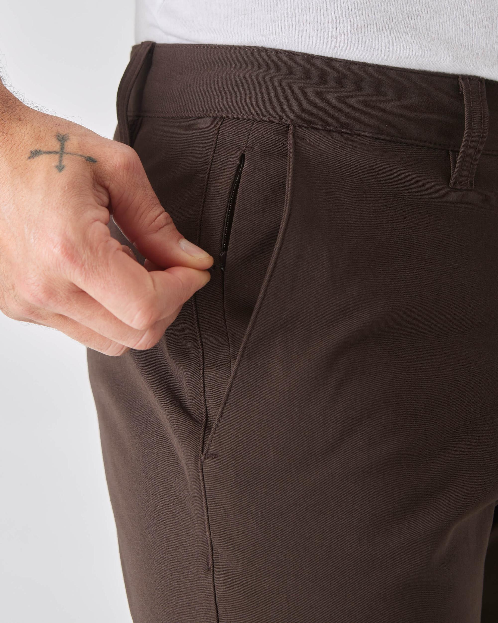 Dark Oak Slim Twill Chino Pant Product Image