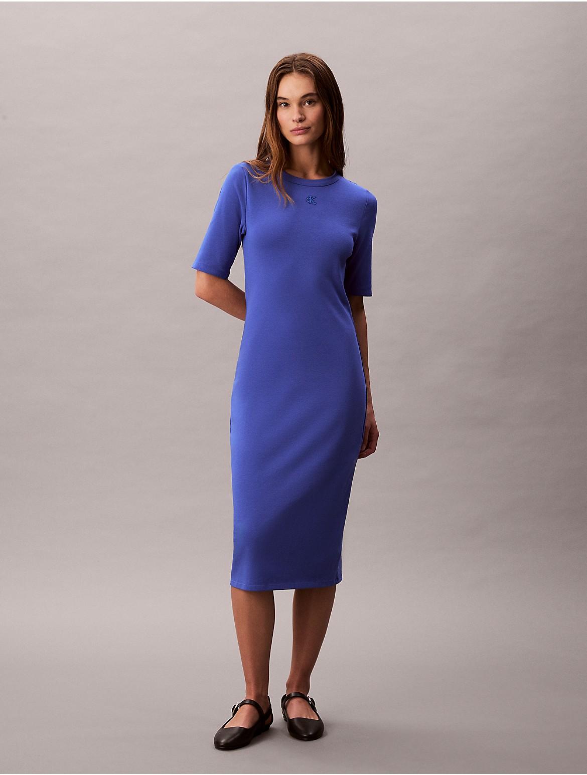 Cotton Contour Midi Dress Product Image