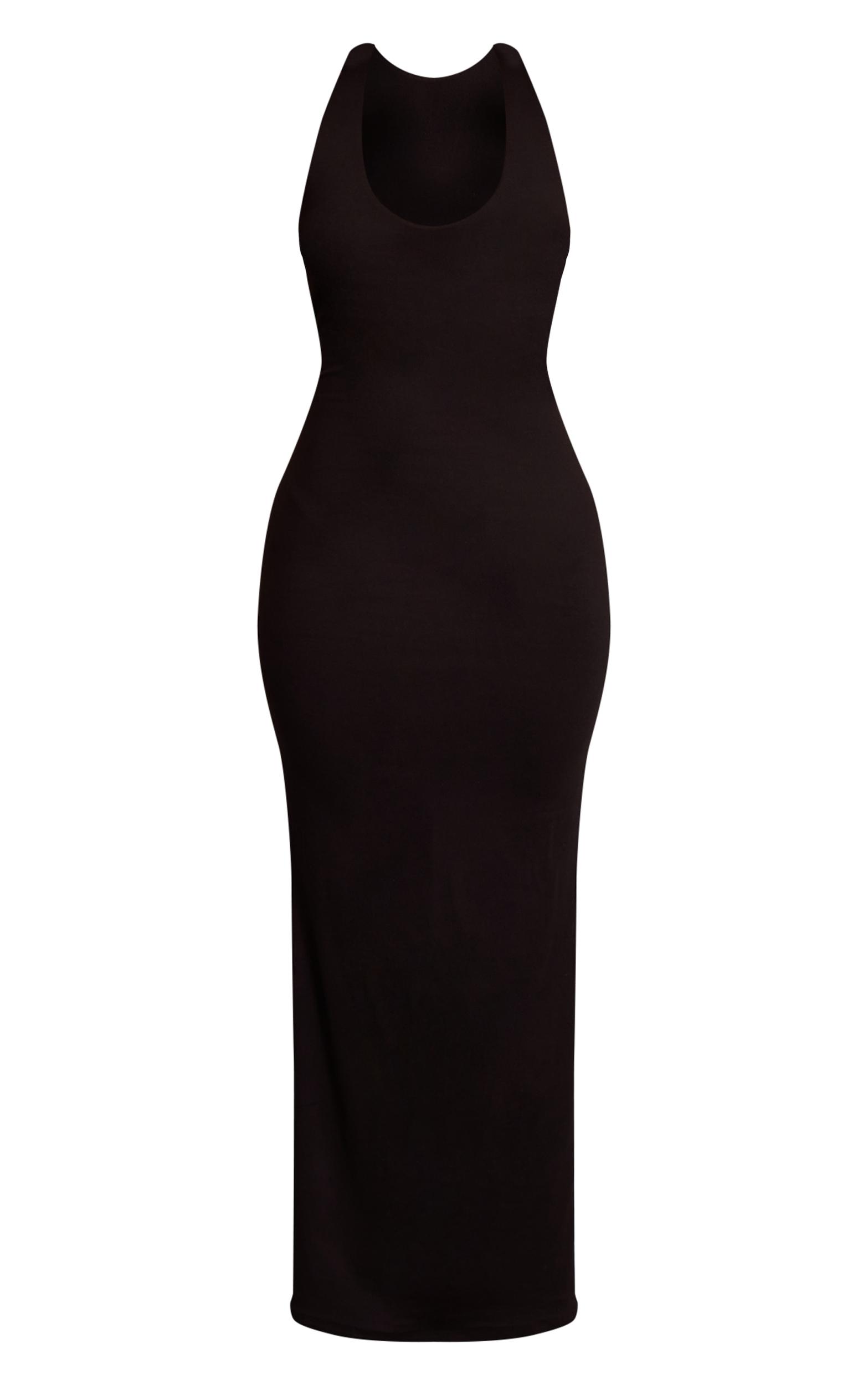  Chocolate Mesh Overlay Ruched Detail Maxi Dress Product Image