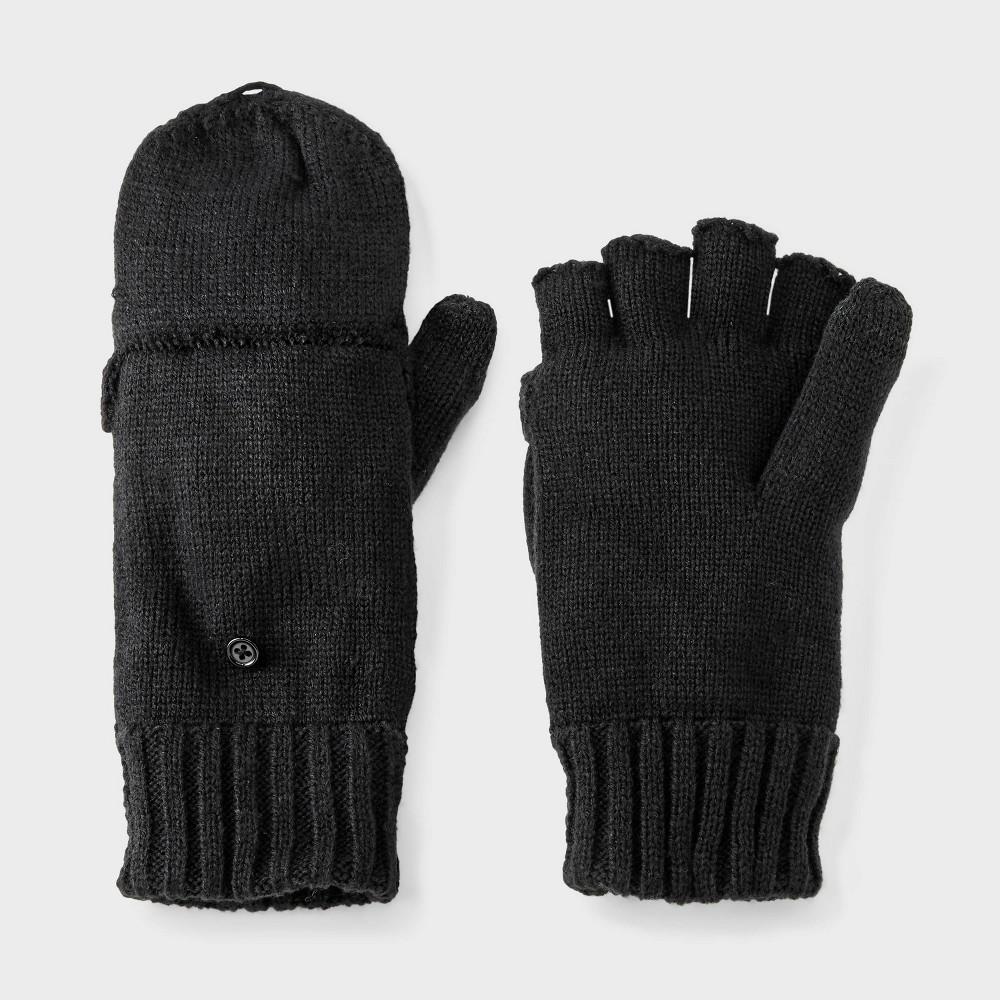 Men's Covertible with Fleece Flip Top Mittens - Goodfellow & Co™ Blue One Size Fits Most Product Image