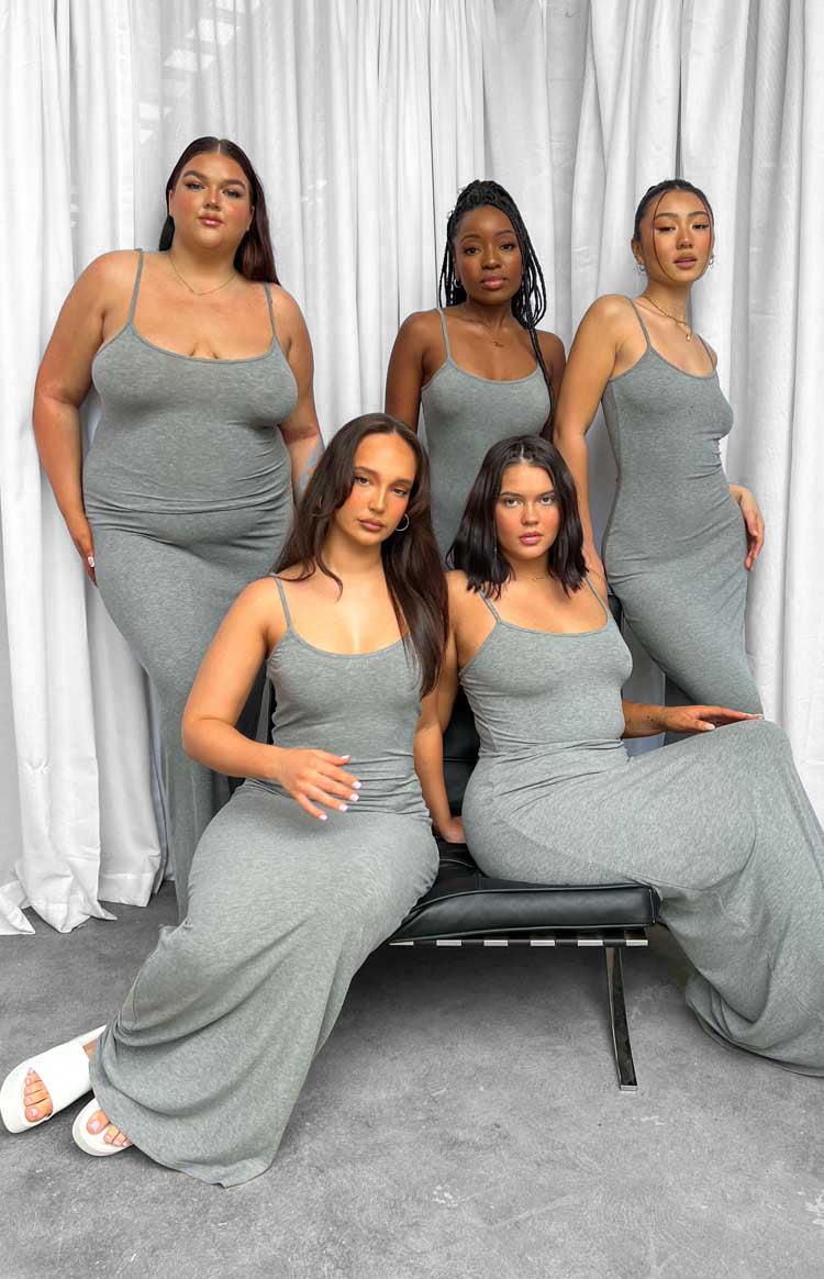 Melrose Grey Maxi Dress Product Image