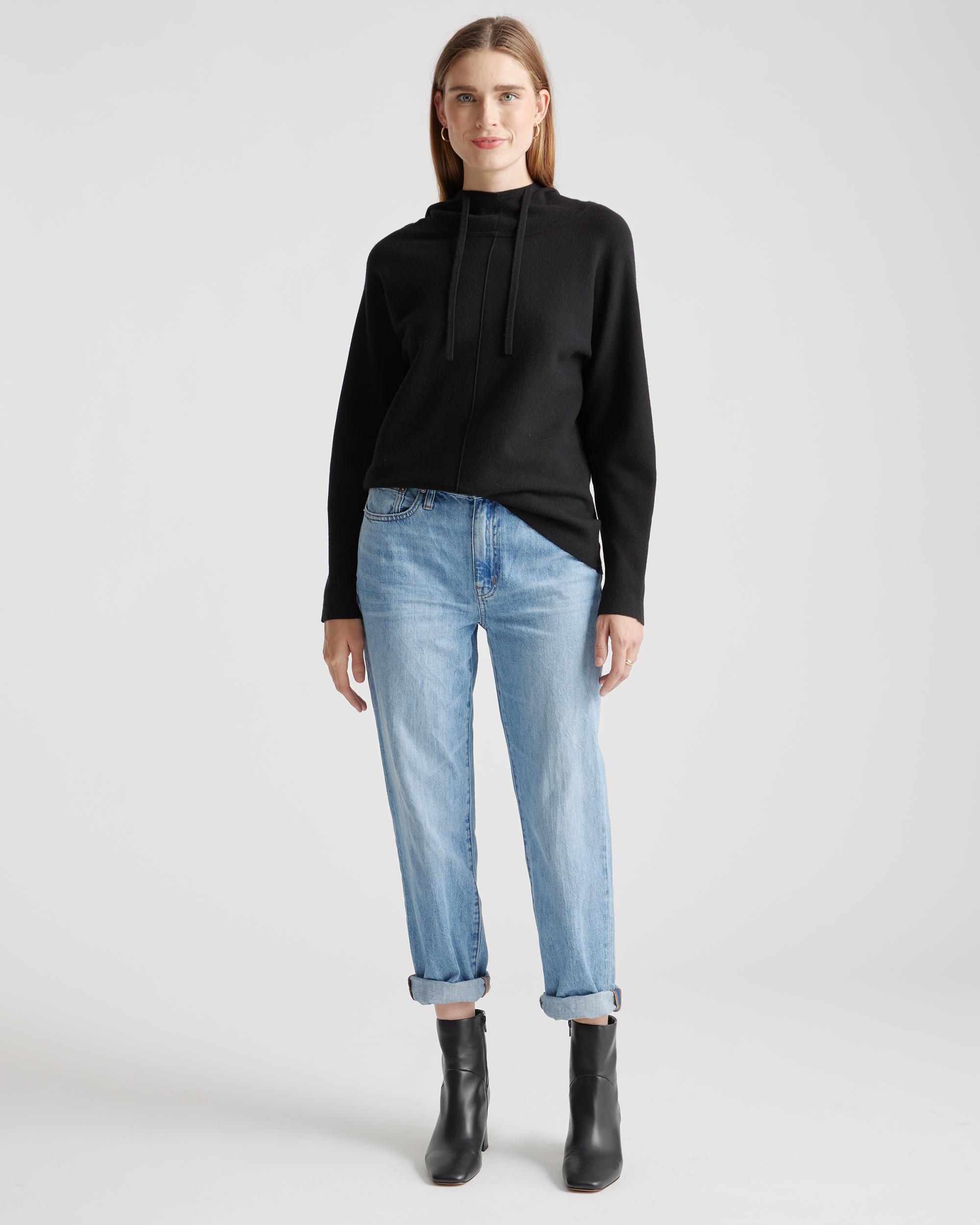 Quince | Women's Eco-Knit Milano Stitch Pullover Hoodie Viscose Product Image