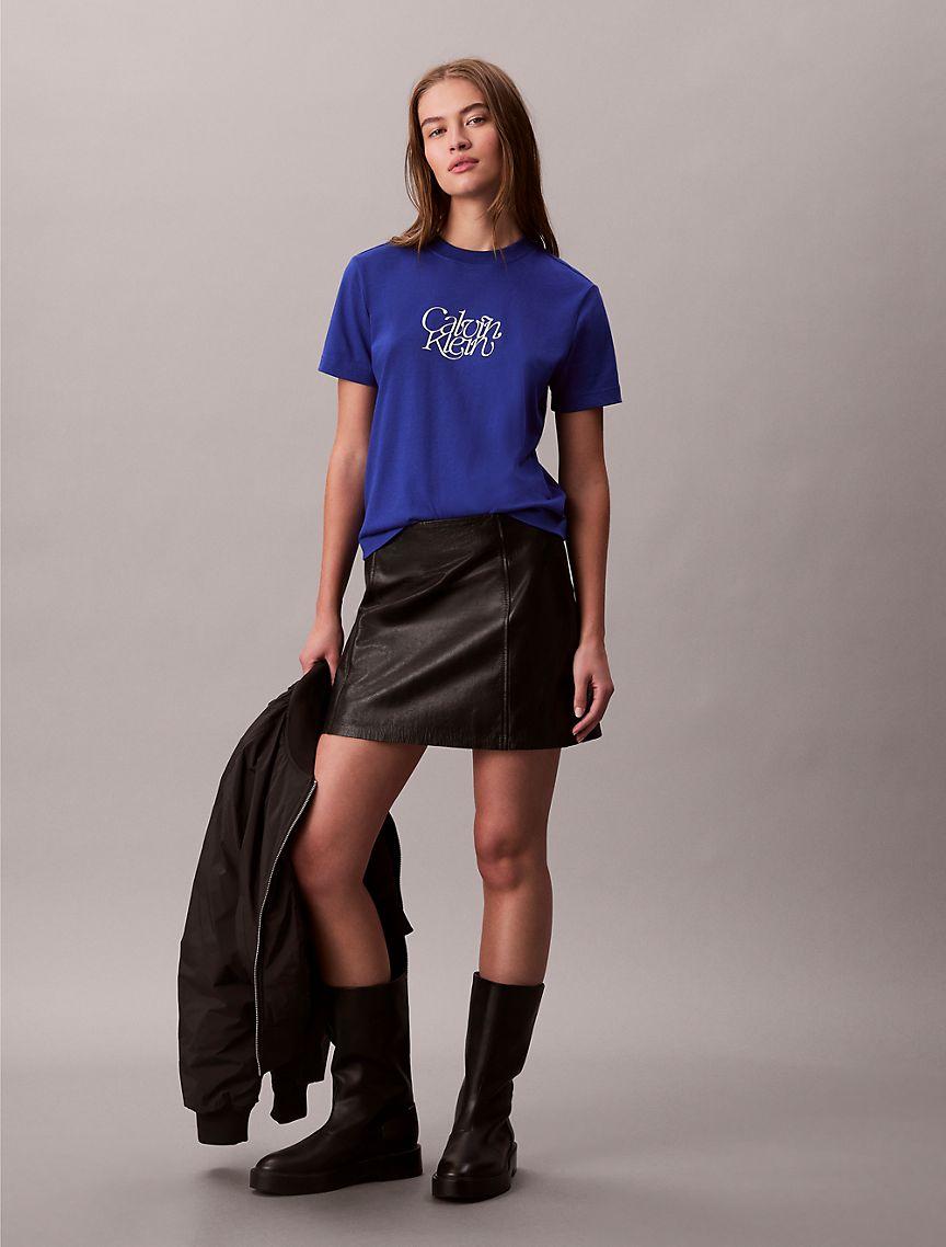 Script Logo Graphic Slim T-Shirt Product Image