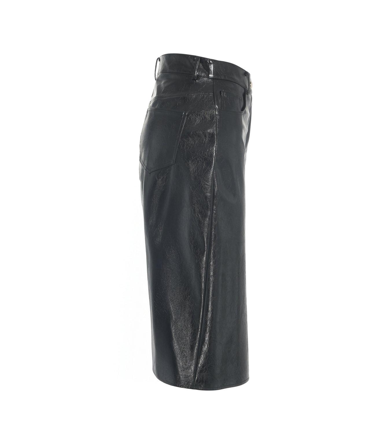 Faux leather midi skirt Product Image