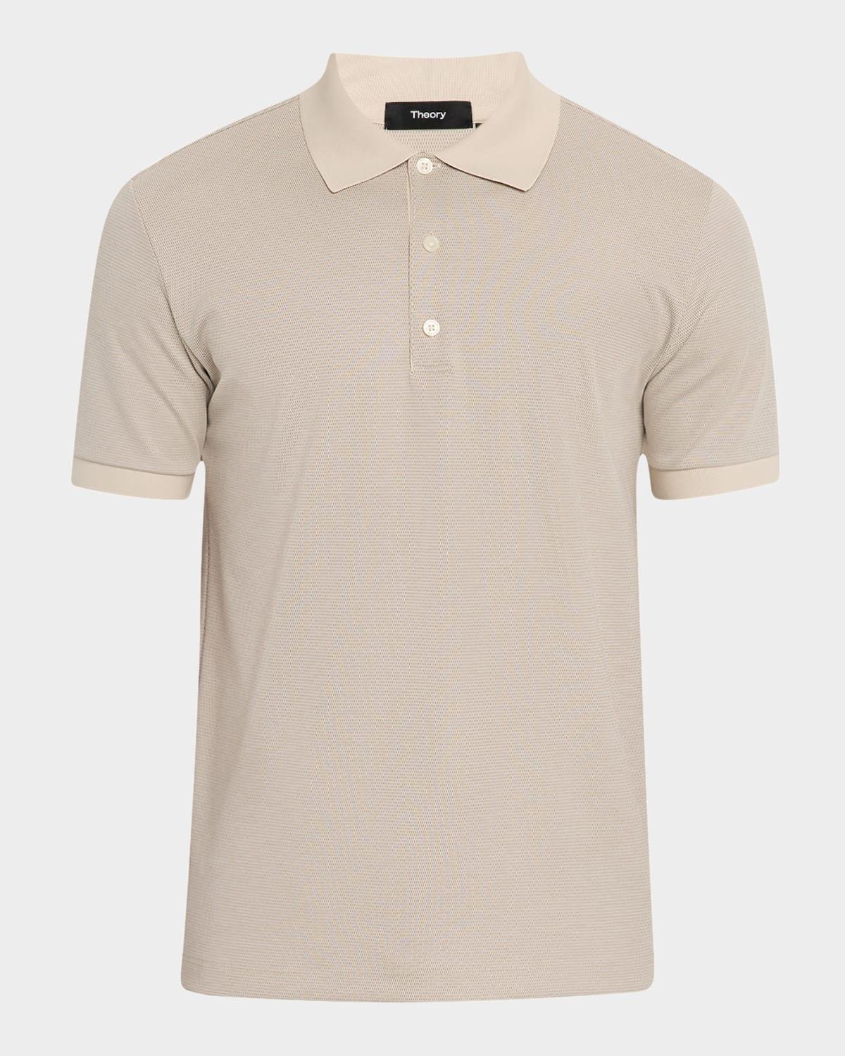 Men's Geometric Jacquard Polo Shirt Product Image