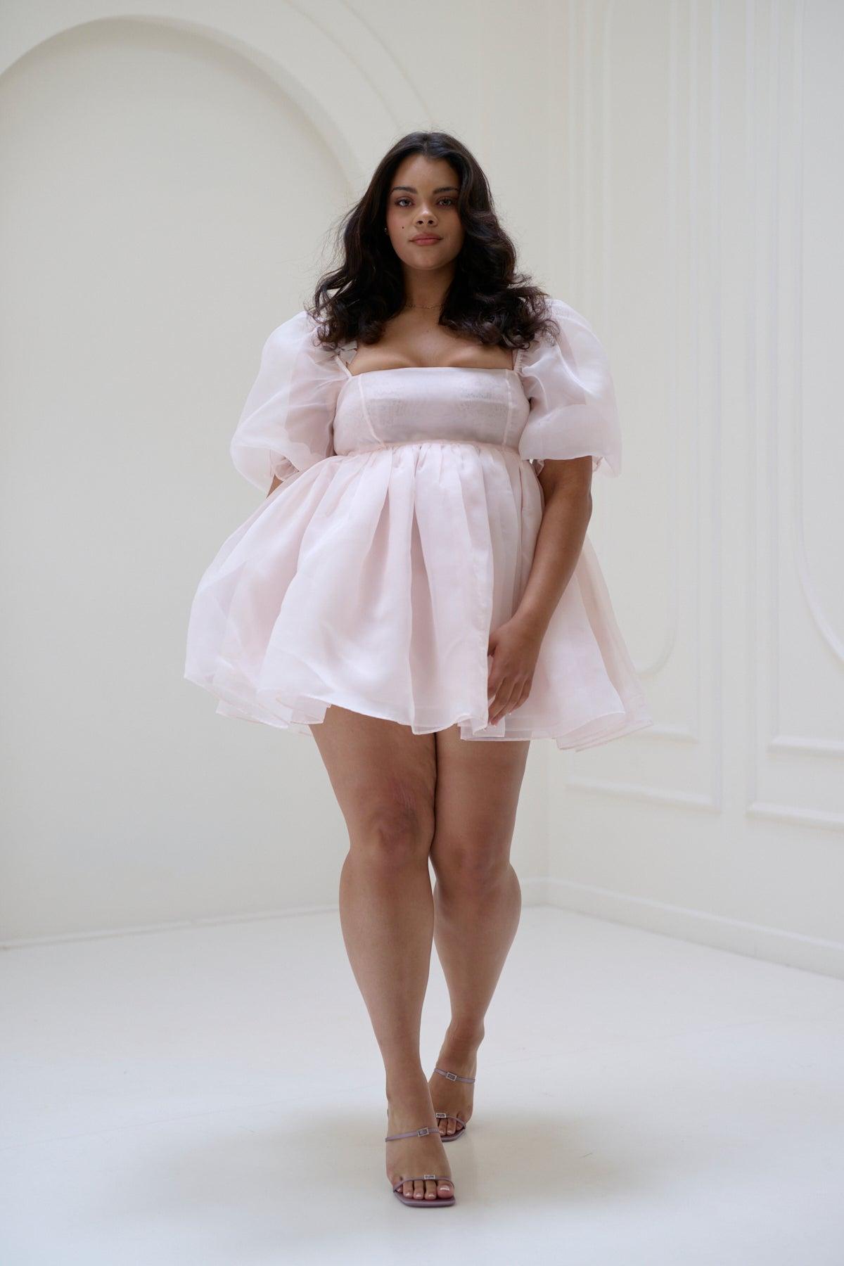 The Peach Skin Puff Dress Product Image