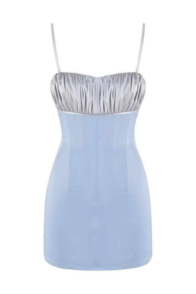 GLACIA MINI DRESS - BLUE Product Image