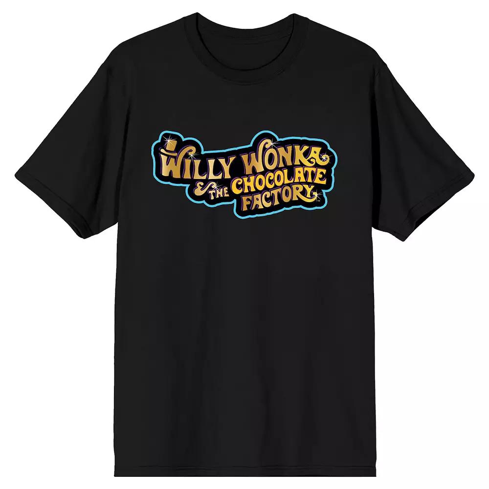 Men's Willy Wonka Logo Tee, Size: XXL, Black Product Image