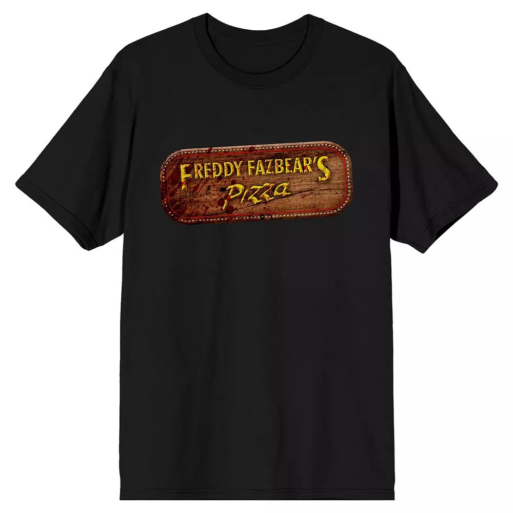 Men's Five Nights At Freddy's Fazbear's Pizza Sign Graphic Tee,  Product Image
