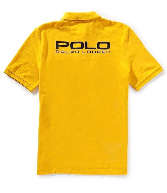 Polo Ralph Lauren Classic Fit Logo Mesh Printed Short Sleeve Polo Shirt Product Image