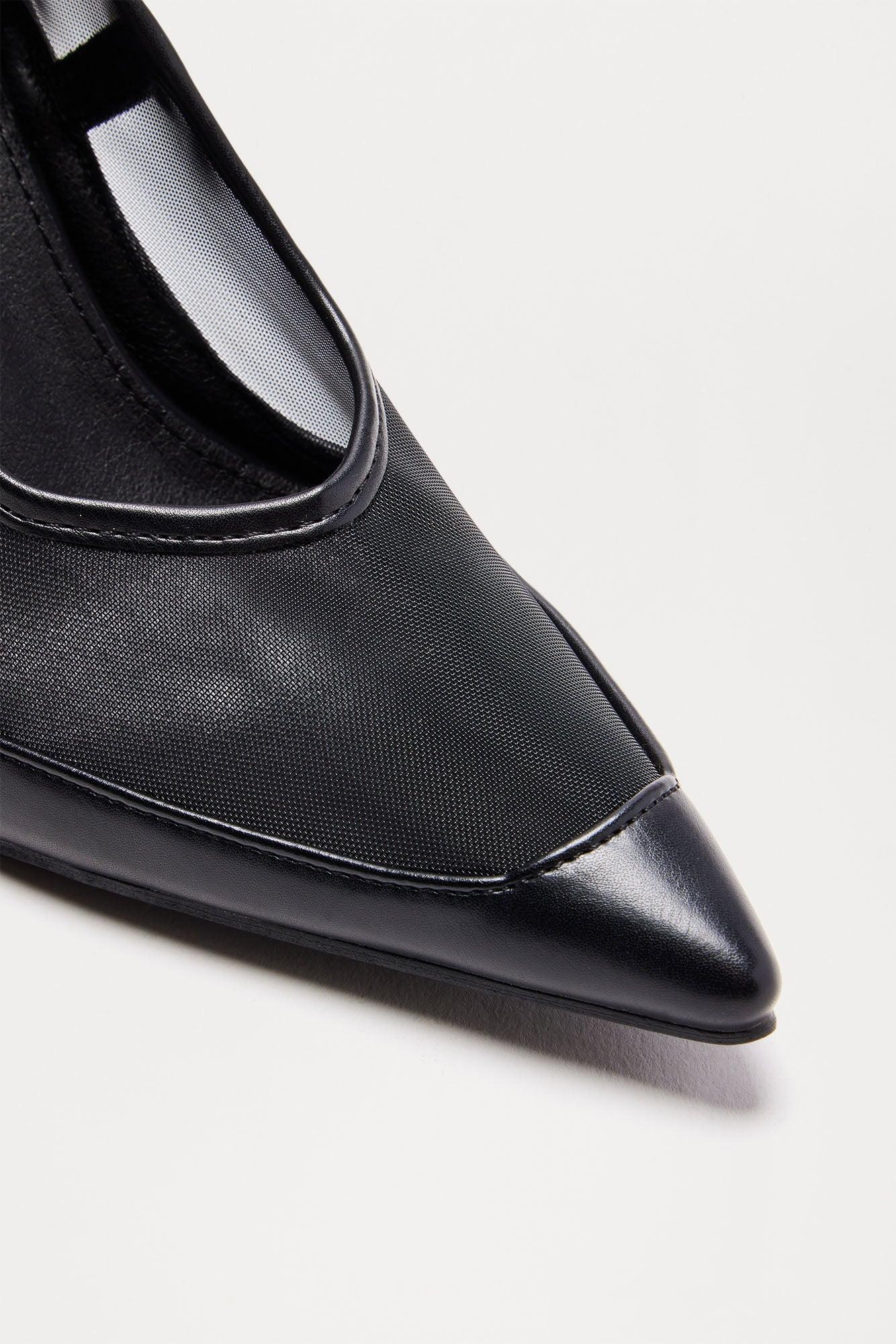 Viola Mesh Heels - Black Product Image