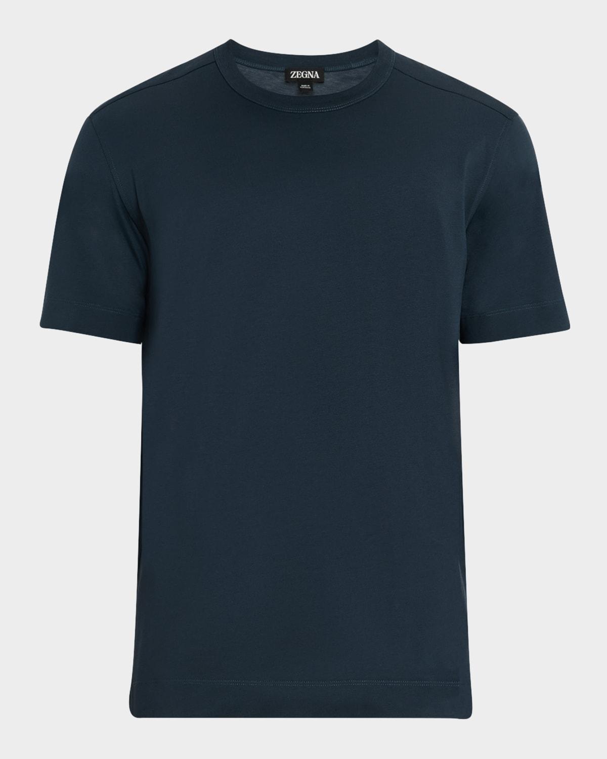 Mens Cotton Crewneck T-Shirt Product Image