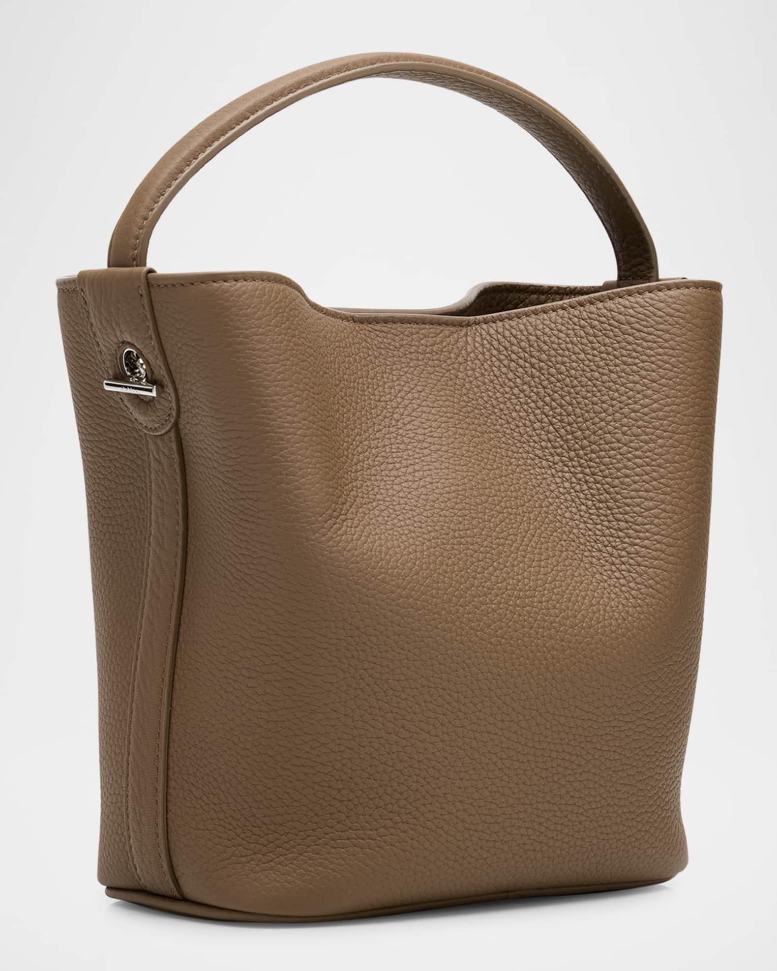 Odeon Mini Grain Leather Bucket Bag Product Image