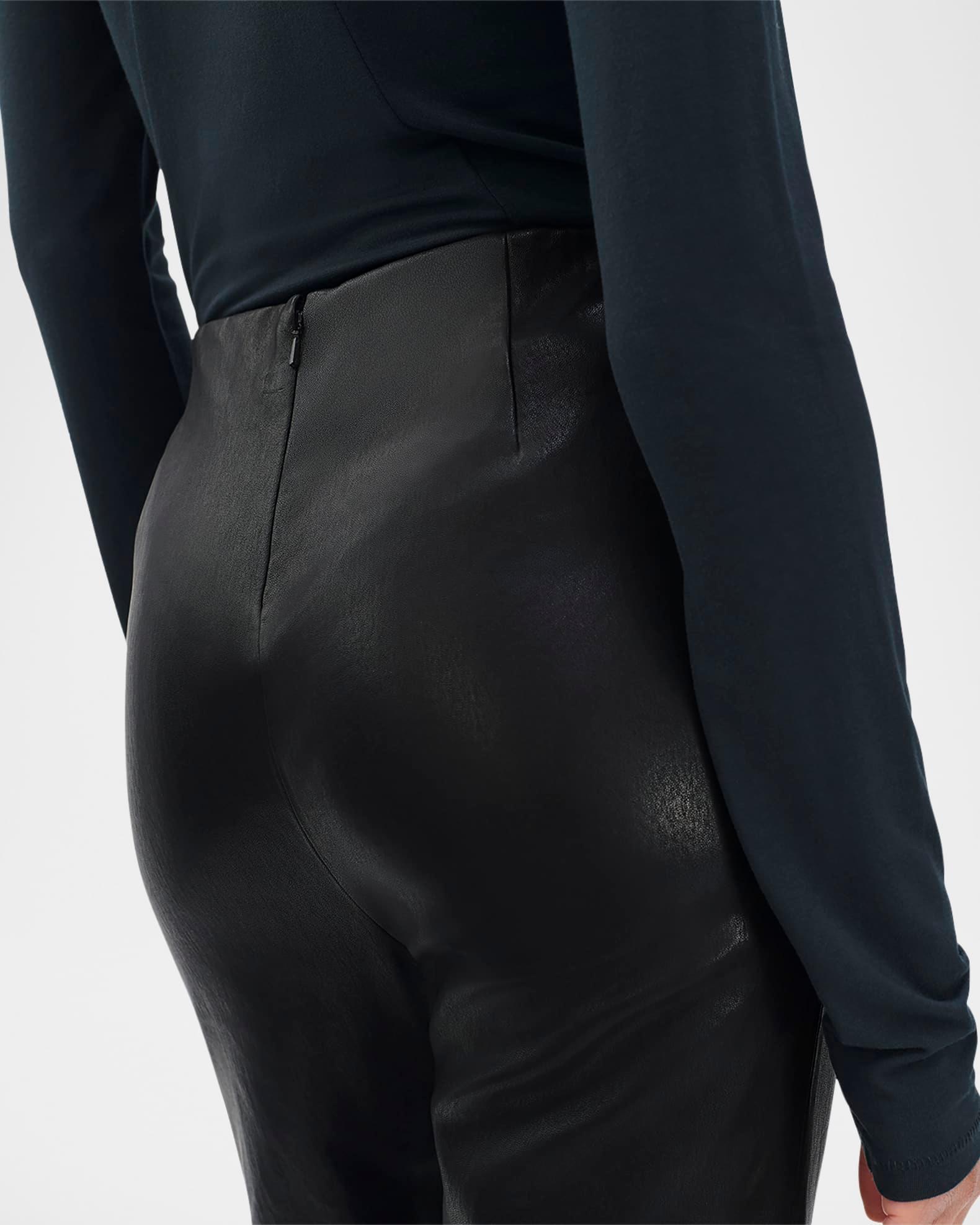 Irina Leather Kick-Flare Pants Product Image