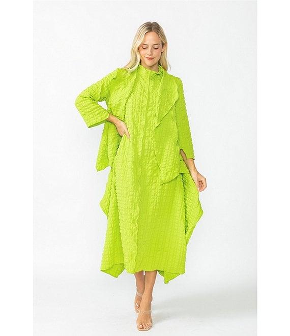 IC Collection Pucker Shawl Collar Open Front Bracelet Sleeve Jacket Product Image