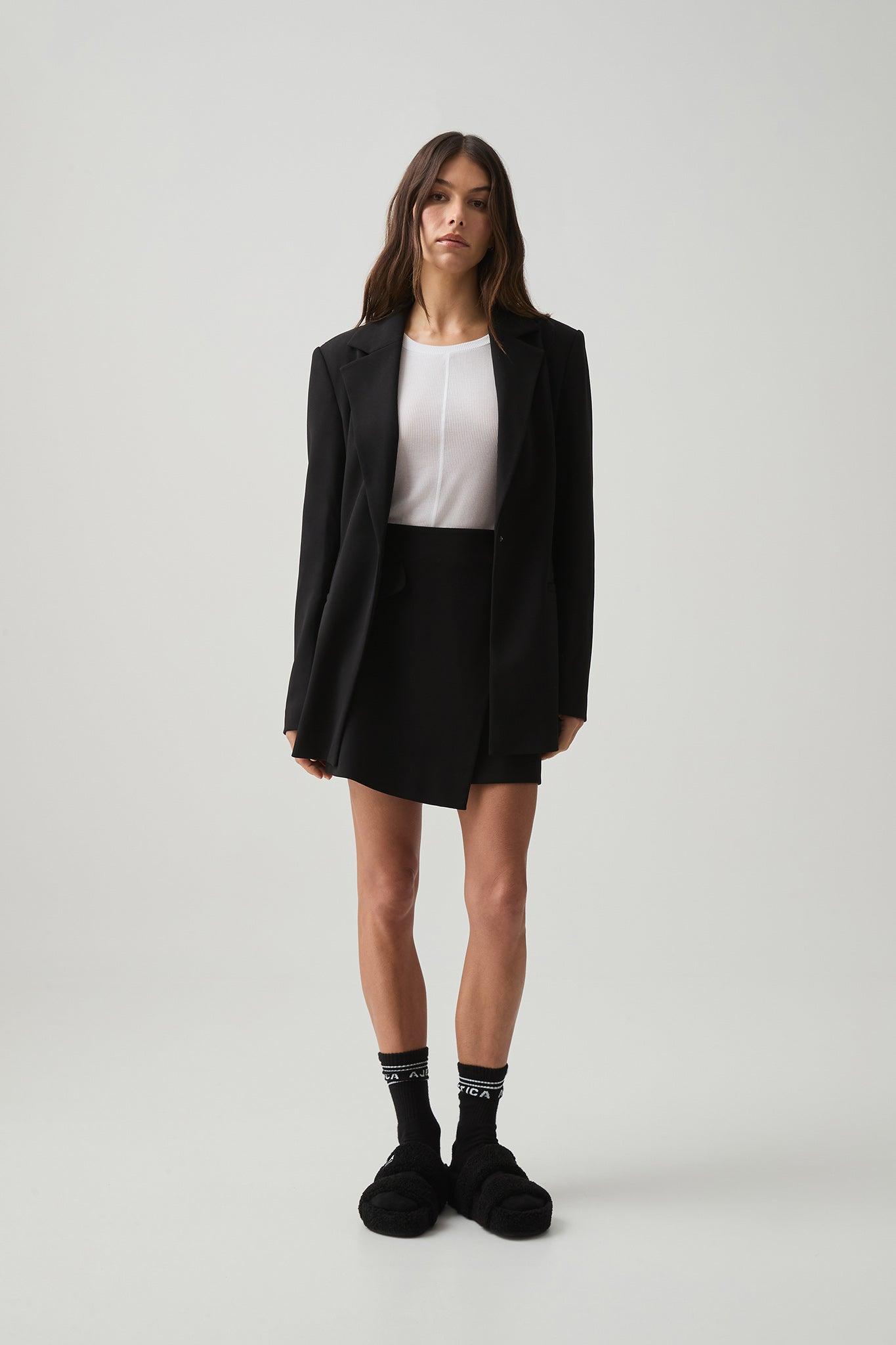 Cropped Hooded Denim Jacket Product Image