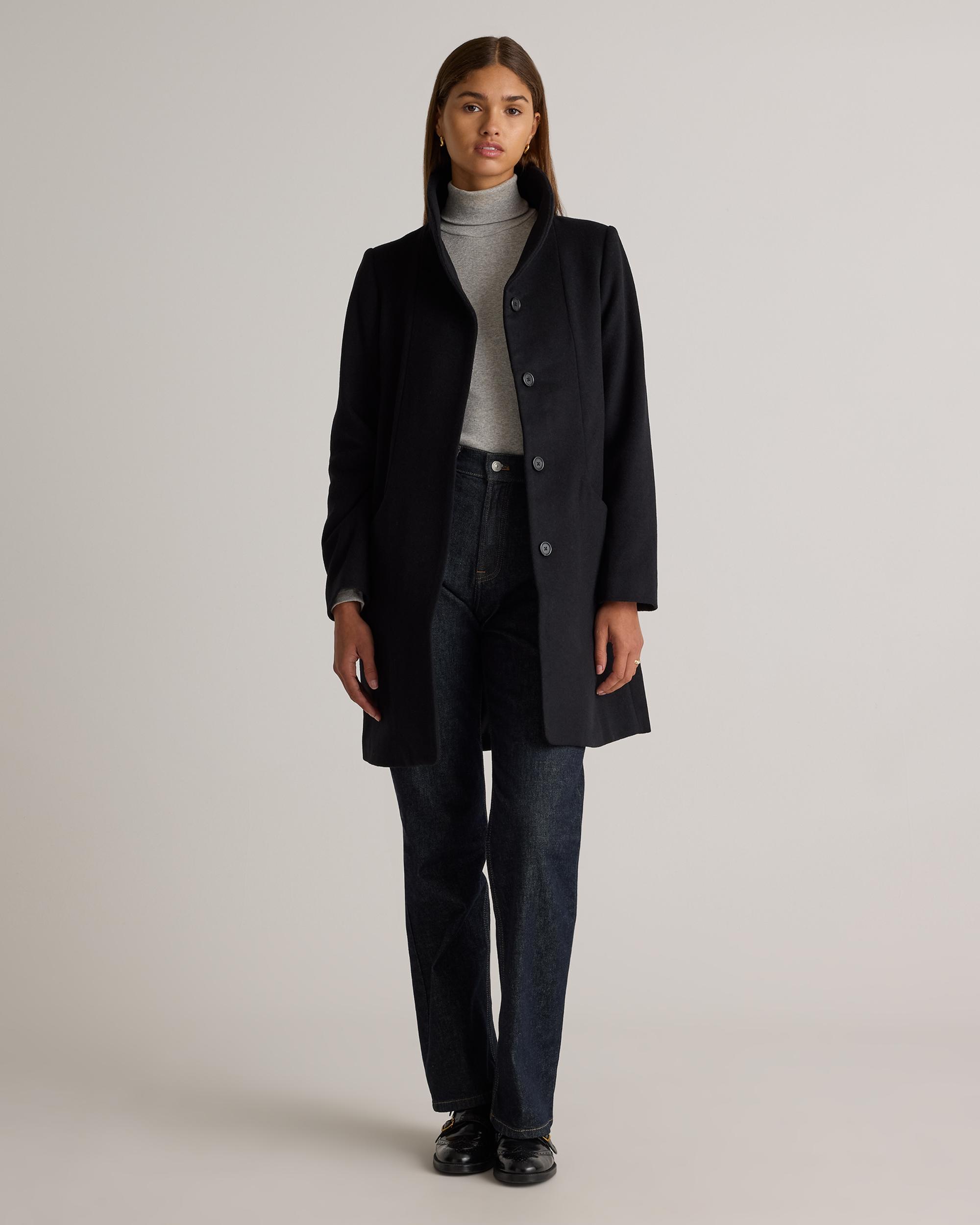 Quince | Women's Italian Wool Cocoon Coat Wool/Nylon Product Image