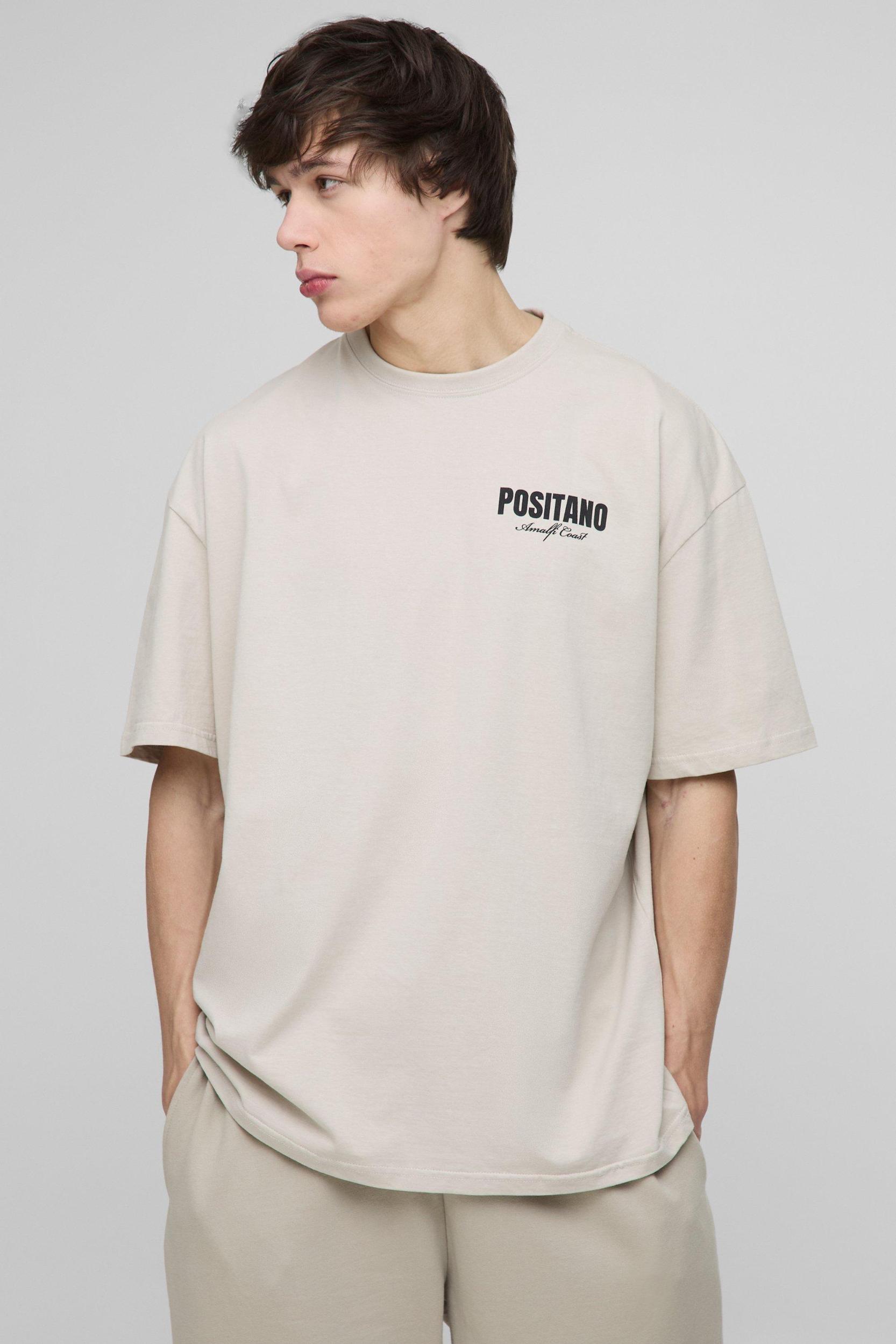 Tall Lemon Back Graphic Oversized T-Shirt | boohooMAN USA Product Image