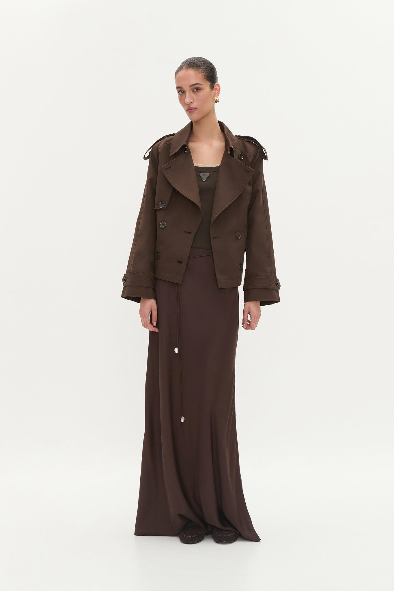 Mineral Cropped Trench Product Image