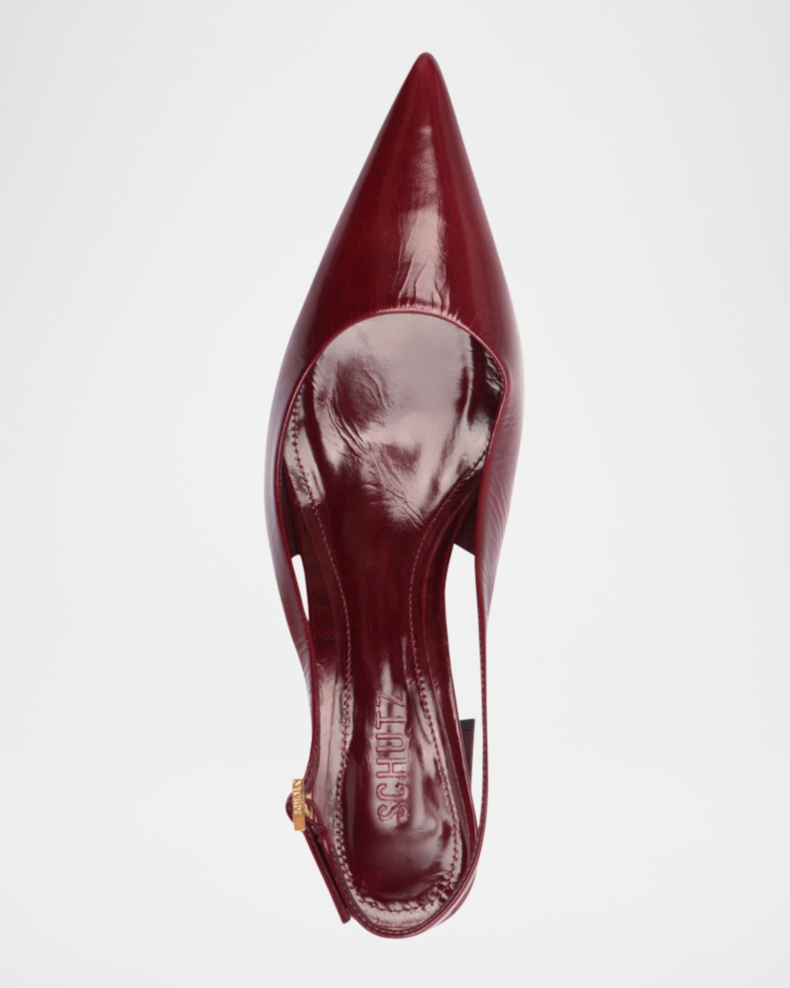 Rhonda Patent Leather Slingback Mid Pumps Product Image