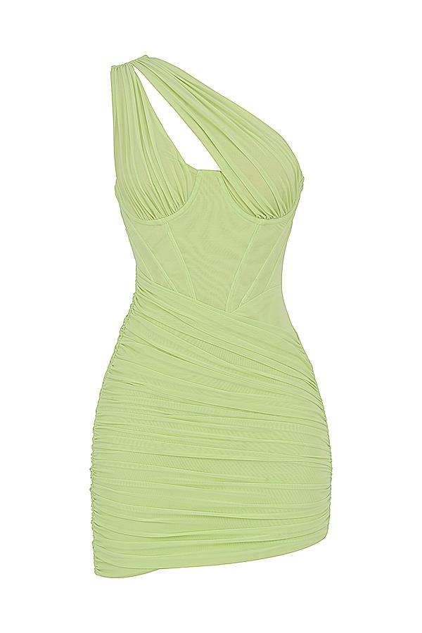 Clementine  lime cut out mini dress Product Image
