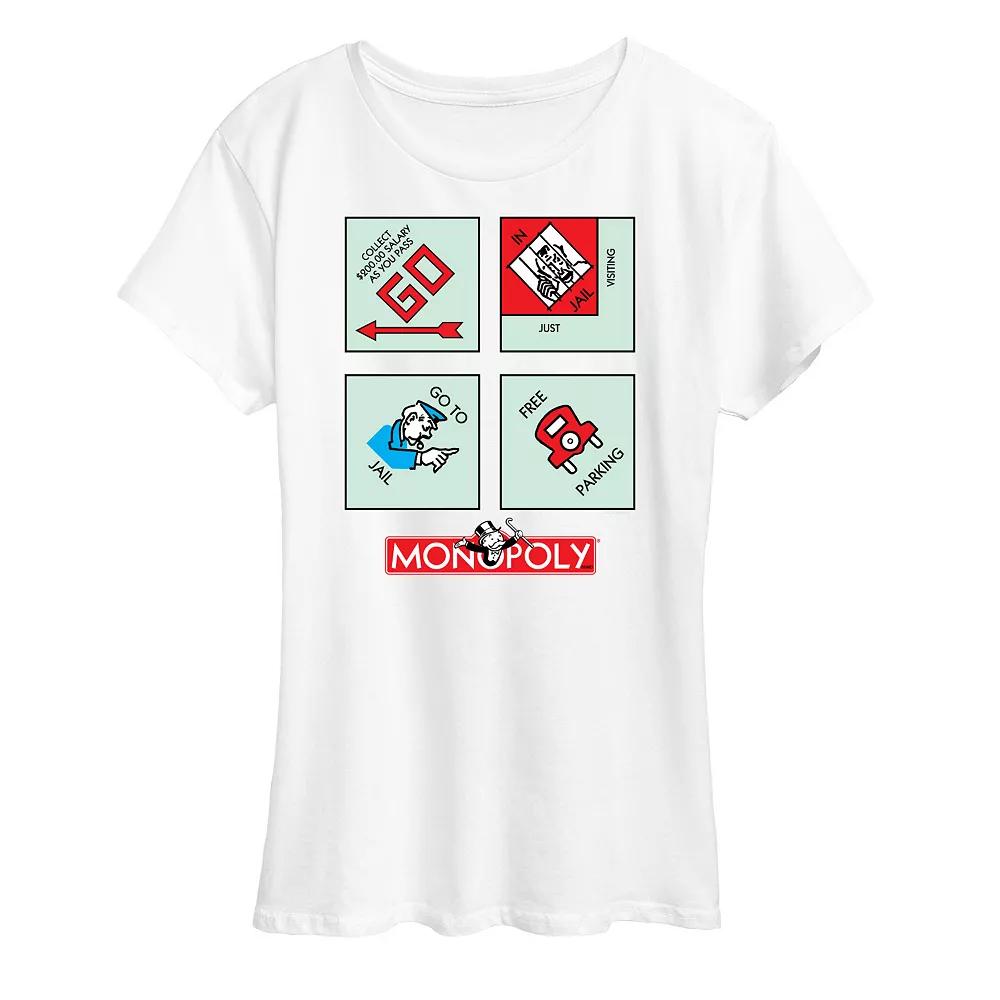 Women's Monopoly Corner Squares Graphic Tee,  Product Image