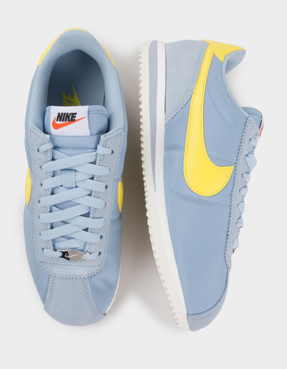 NIKE Cortez Textile Womens Shoes - BLUE COMBO Product Image